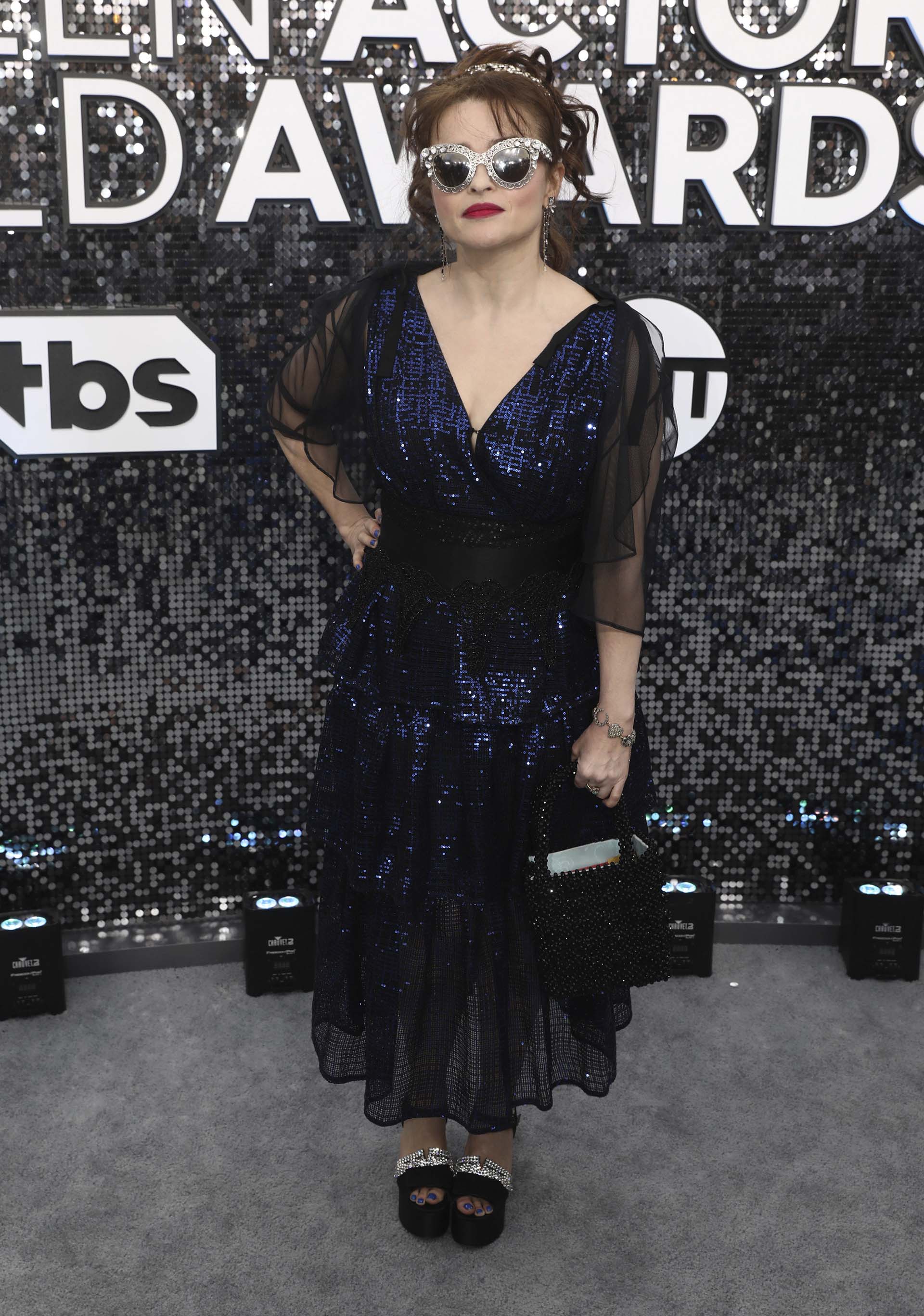 Helena Bonham Carter en los premios SAG 2020 en el Shrine Auditorium de Los Ángeles