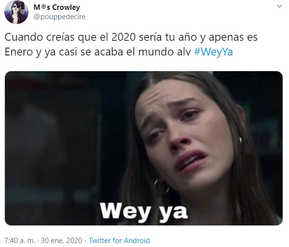 Estos son los mejores memes surgidos del ya famoso “Wey ya”. (Foto: Twitter)
