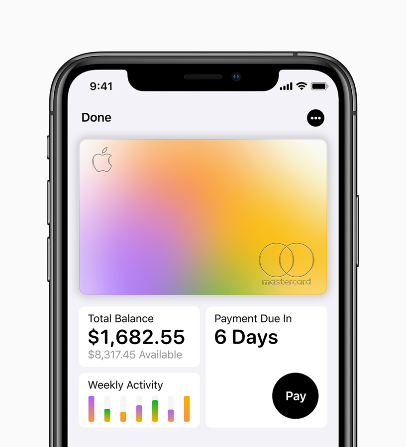 La tarjeta de crédito de Apple está diseñada especialmente para iPhone.