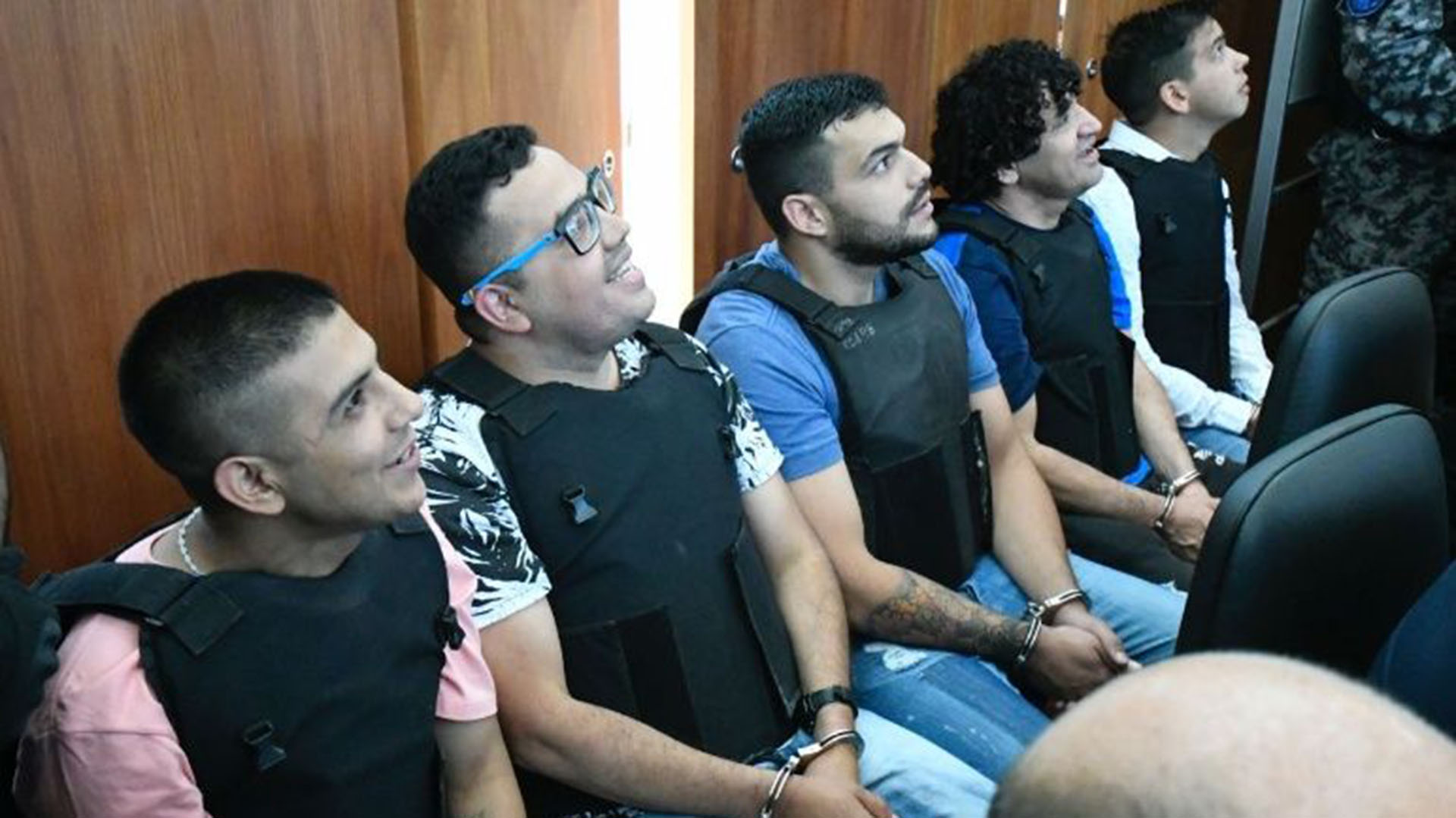 Parte del clan Los Monos durante el juicio en su contra (Adrián Escandar)