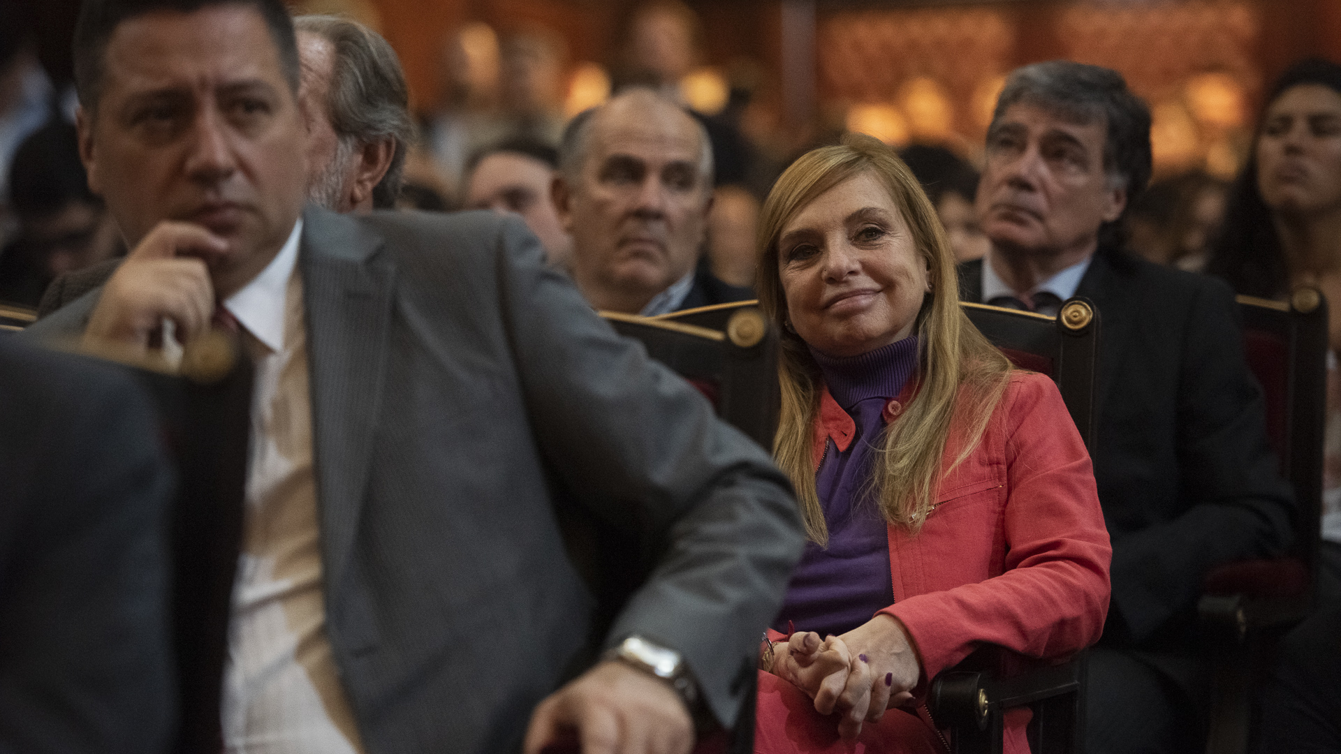 María José Lubertino, en el Aul Magna de la Facultad de Derecho