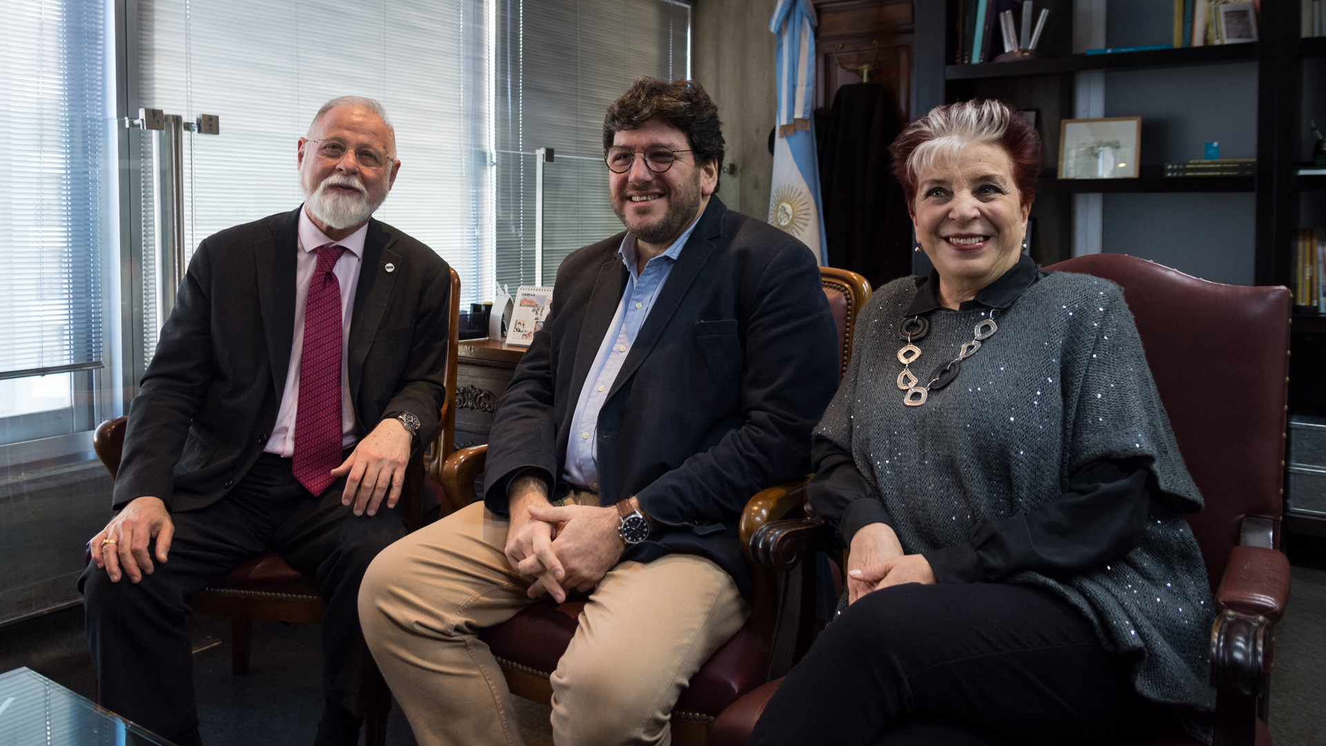 Alberto Manguel, Pablo Avelluto y Elsa Barber (Foto: Martín Rosenzveig)
