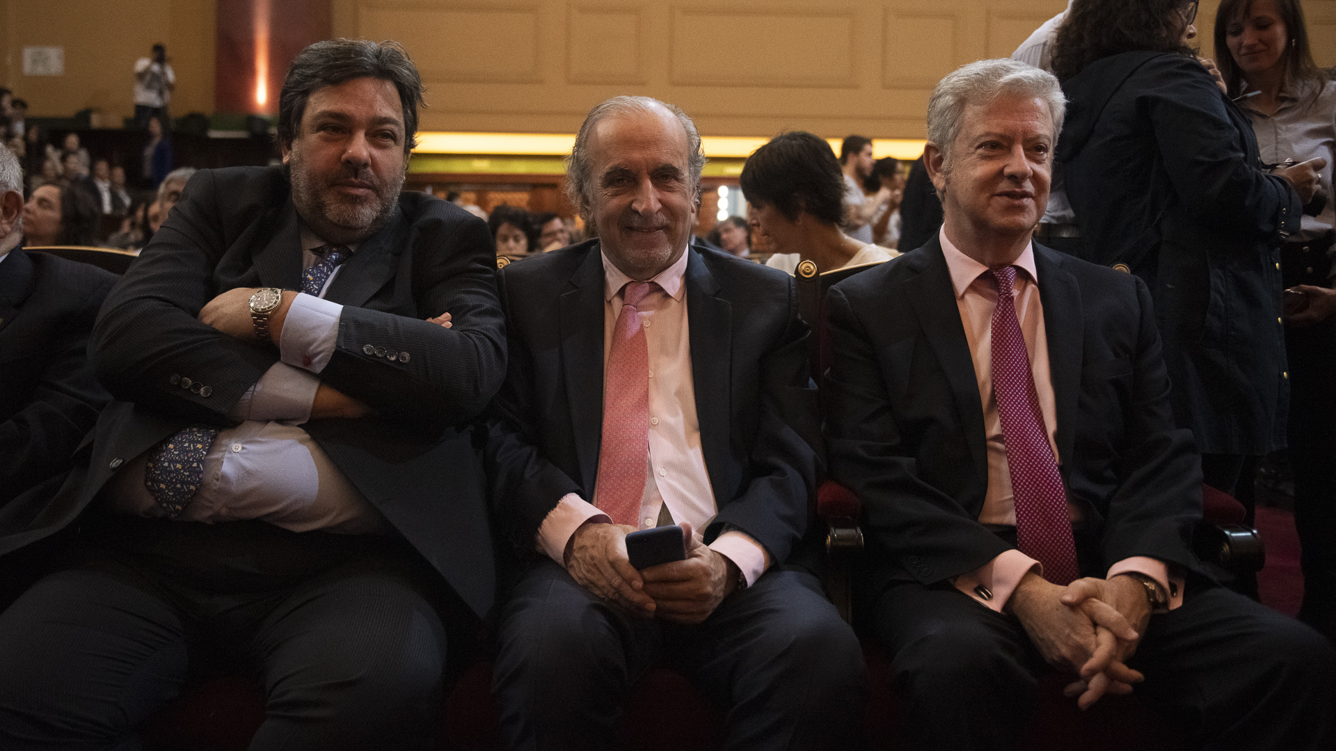 Maximiliano Rusconi, Daniel Llermanos y Carlos Beraldi, abogados