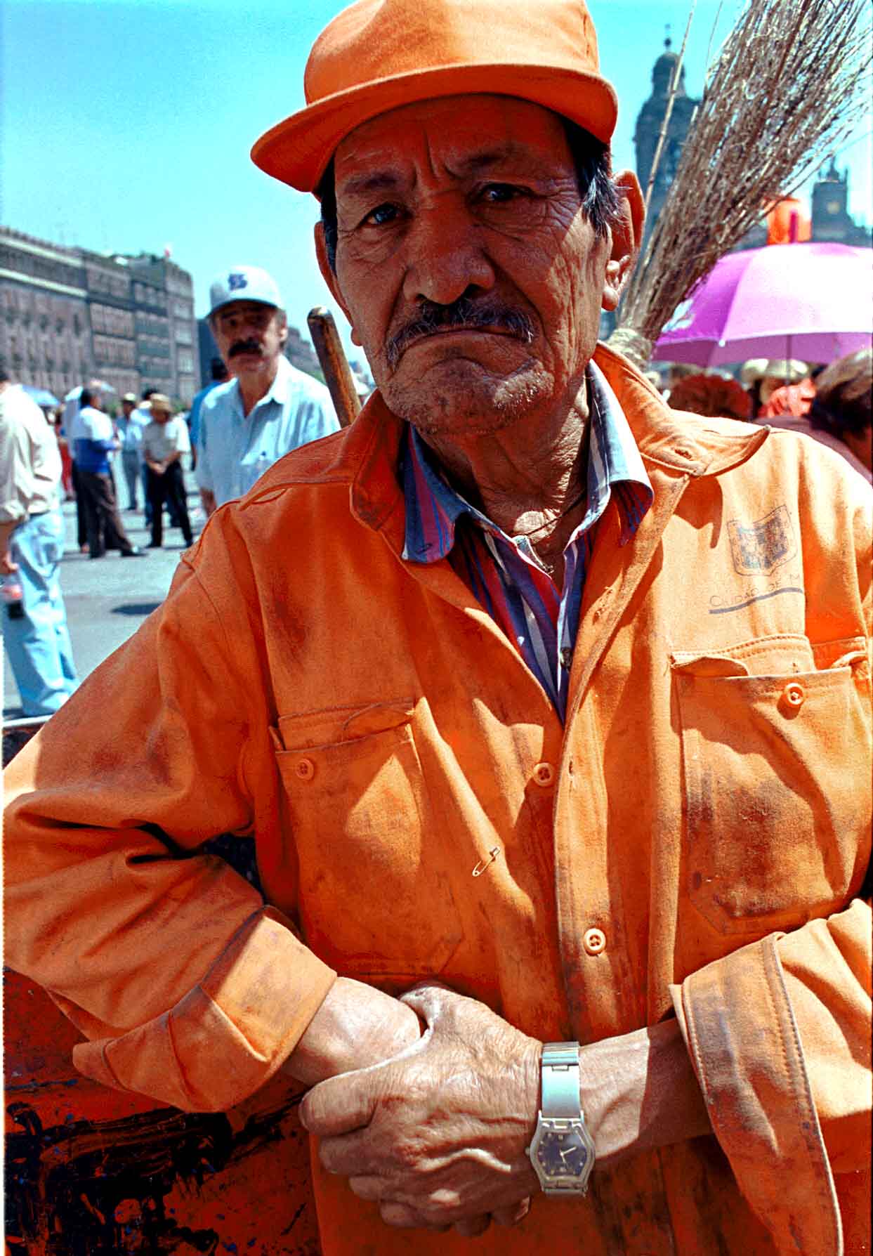 Un trabajador de limpia del gobierno de la Ciudad de México (Foto: Cuartoscuro)