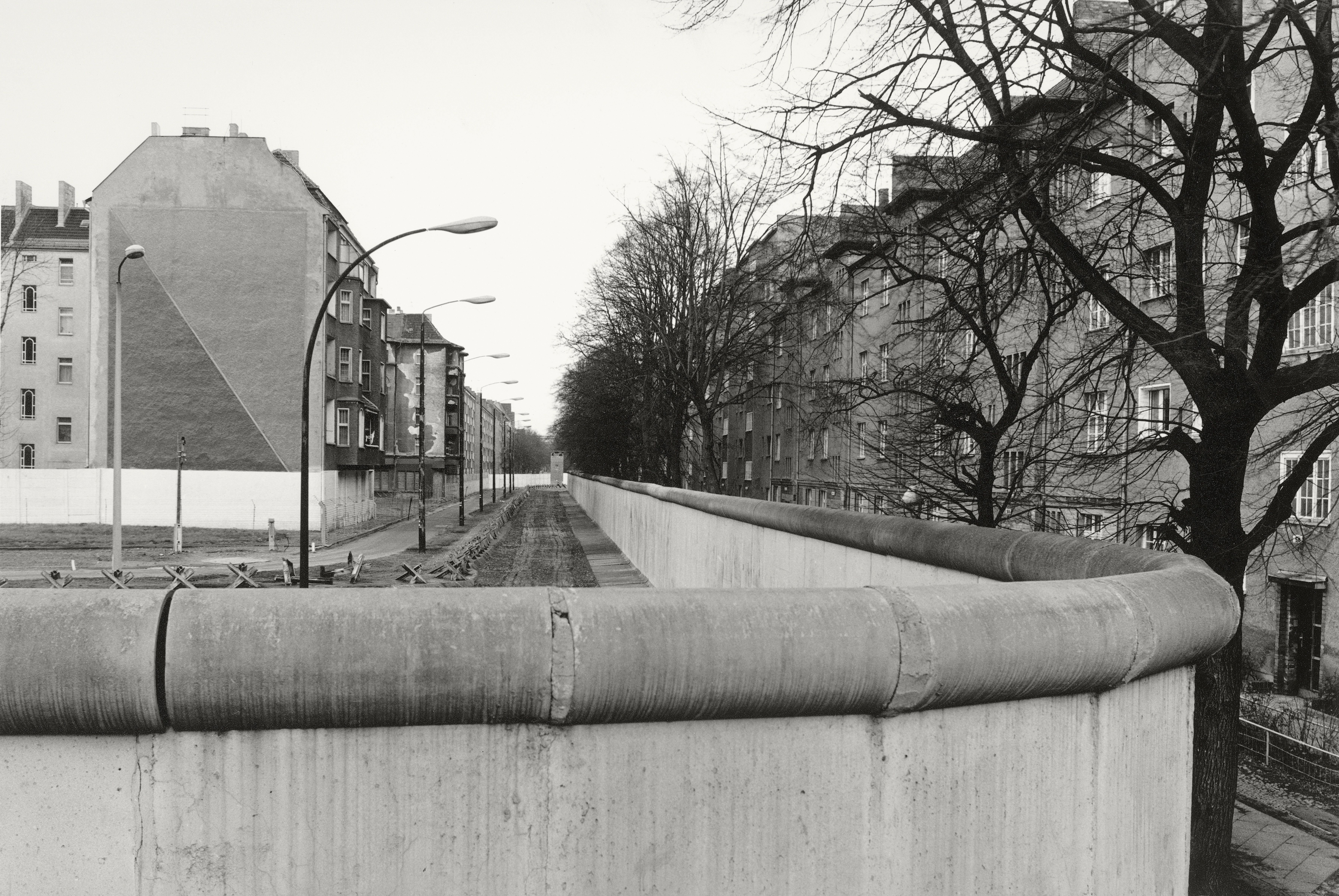 Una vista del muro en 1985