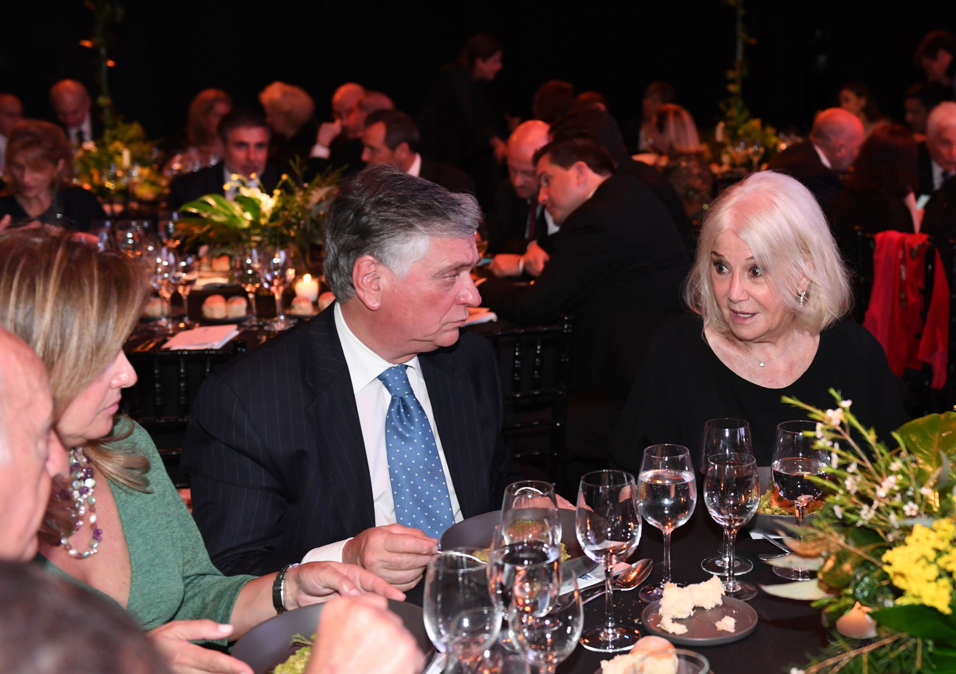 Juan Carlos Monsegou y Pomi Awada, madre de la Primera Dama