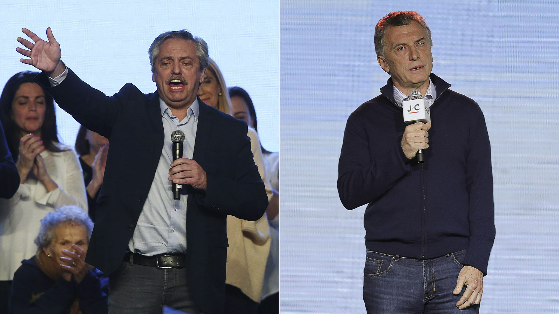 Alberto Fernández y Mauricio Macri