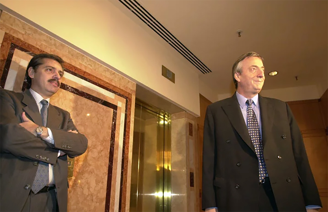 Antes del ballottage de 2003, cuando Aberto Fernández ya era el jefe de la campaña de Néstor Kirchner.