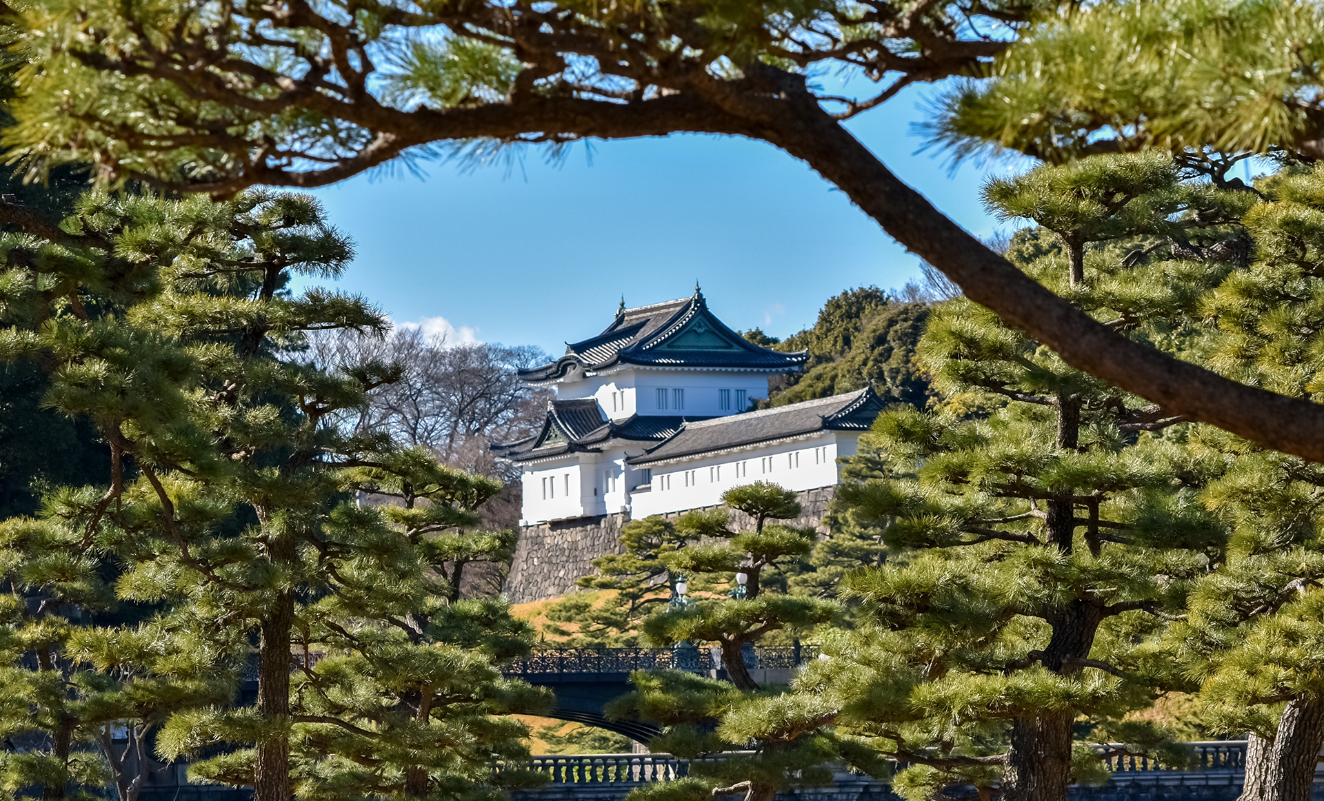 El Palacio Imperial, residencia del emperador de Japón, se construyó en el lugar donde se erigía el castillo de Edo, residencia del shogun antes de 1868