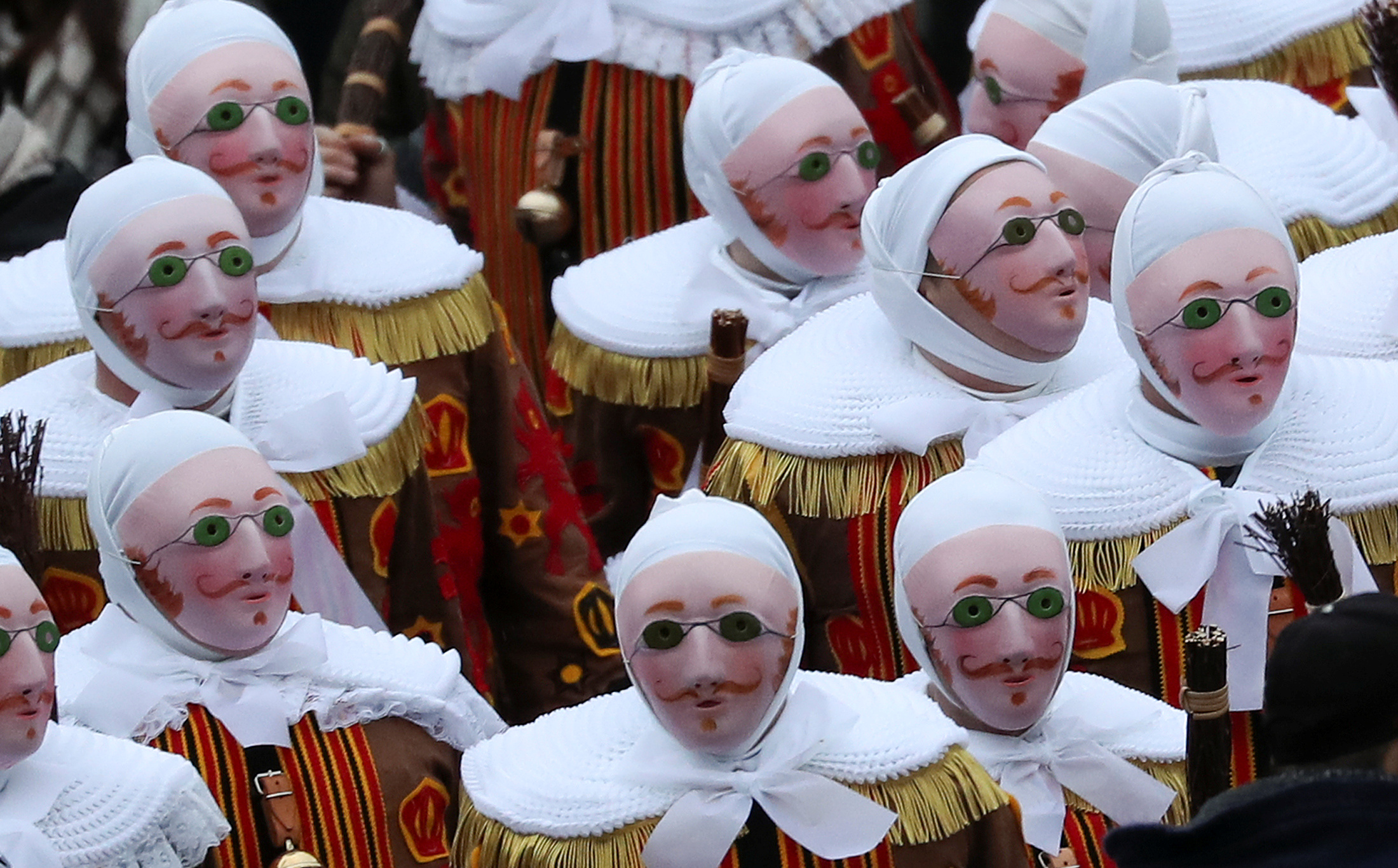 Binche carnival, REUTERS/Yves Herman