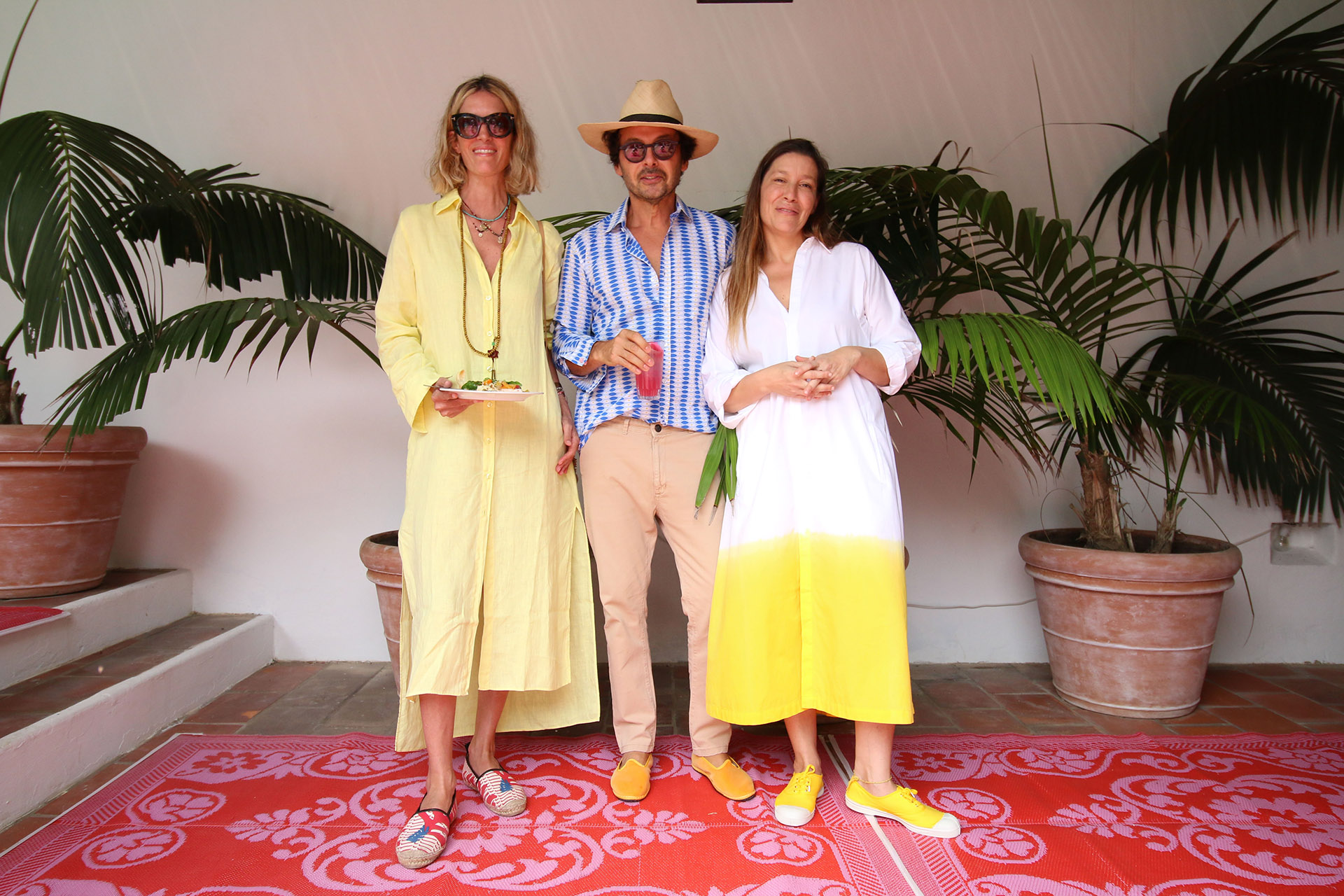 Luisa de Álzaga, Wally Diamante y Gabriela Herbstein