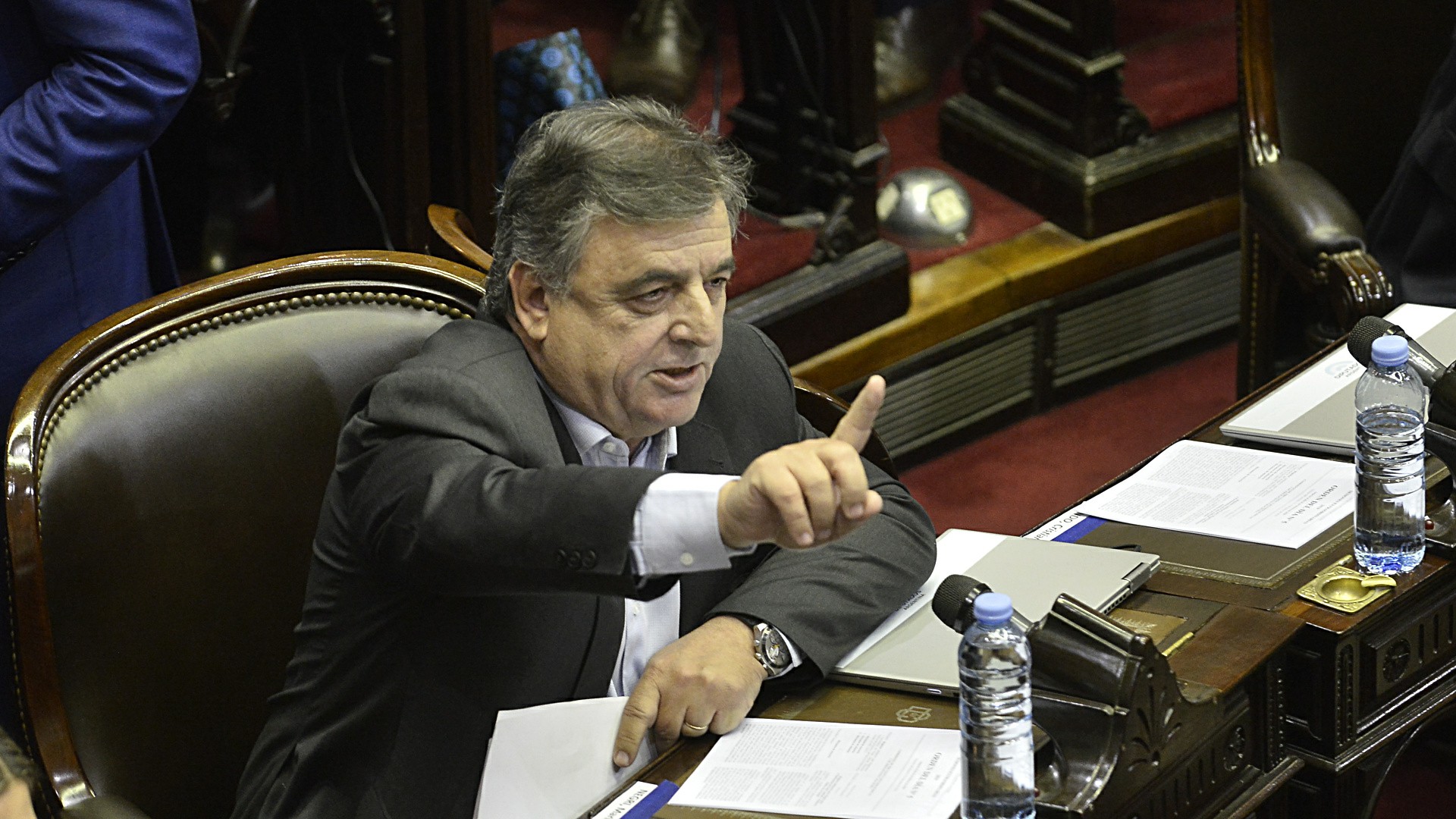 El presidente del interbloque de Juntos por el Cambio, Mario Negri