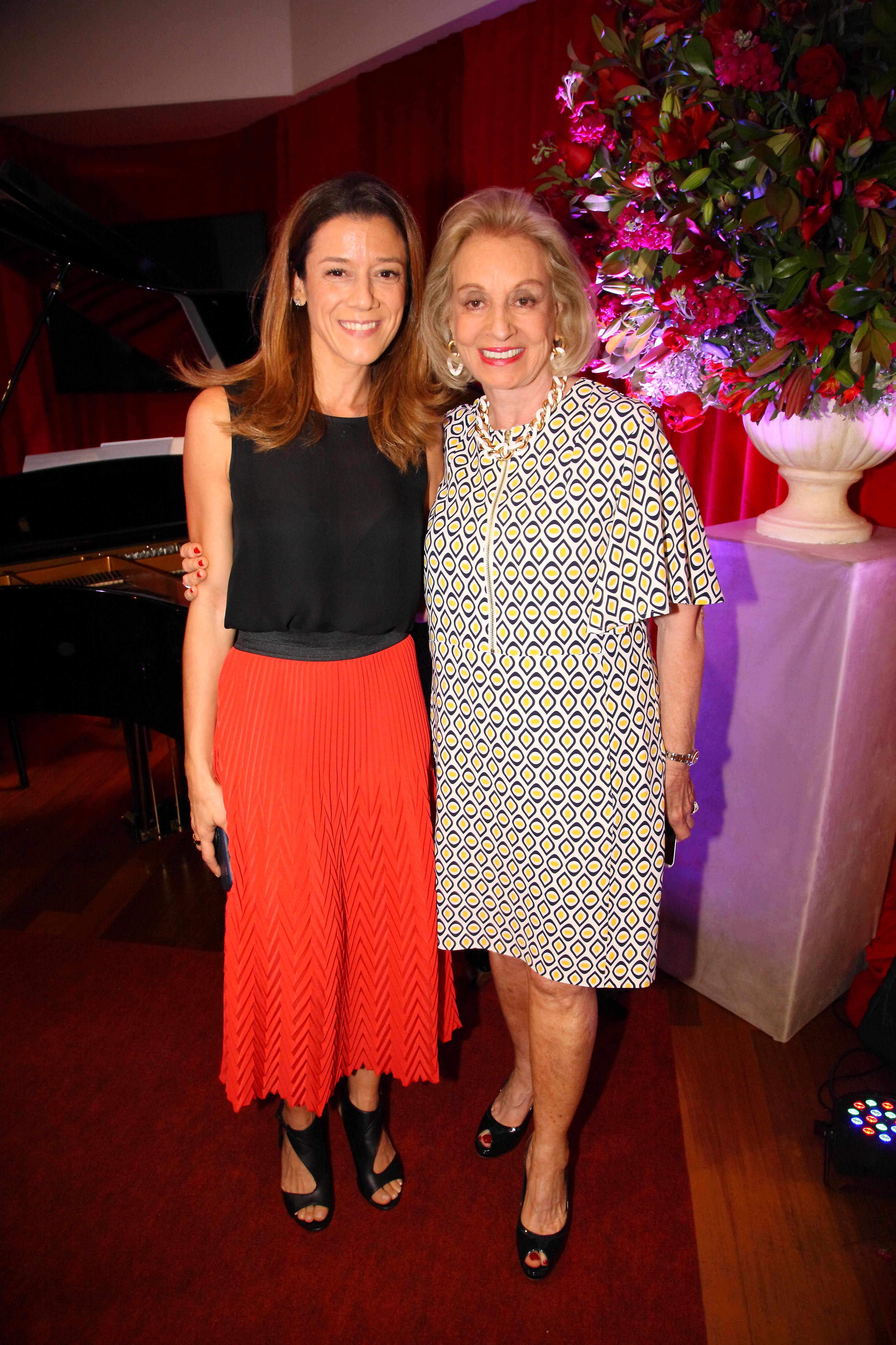 La presidente de la Fundación Fernández, Miriam Bagó, y Nora Bagó