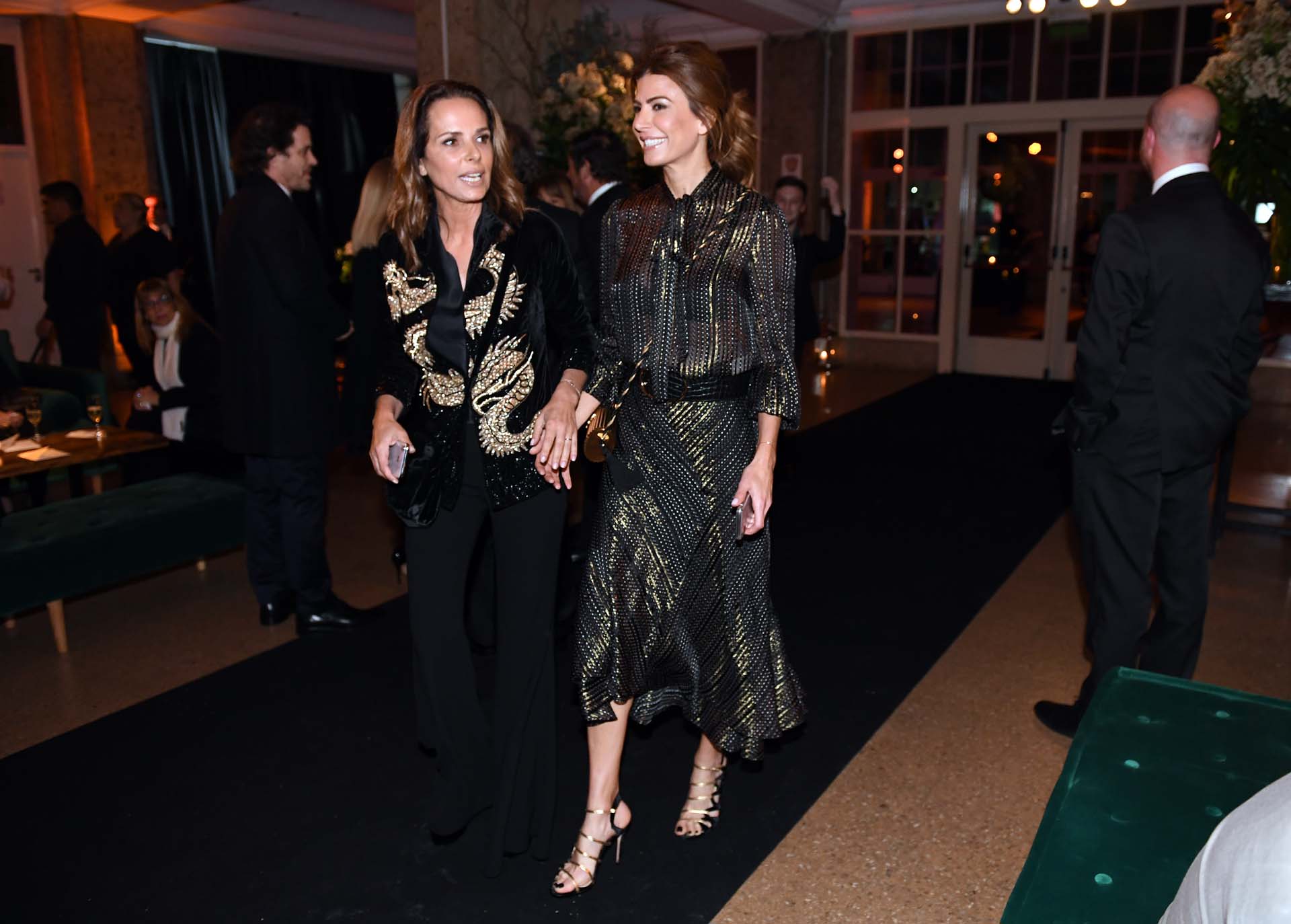 La llegada de Juliana Awada a la gala