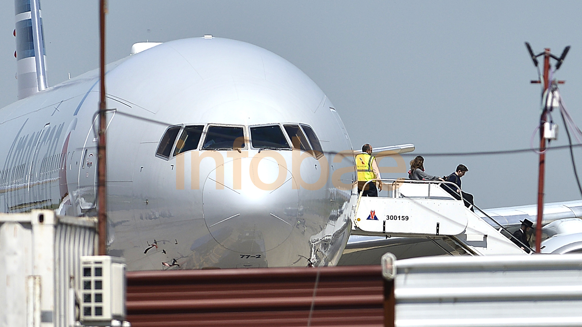 Este es el avión de American Airlines al que le activaron el protocolo de coronavirus en Ezeiza