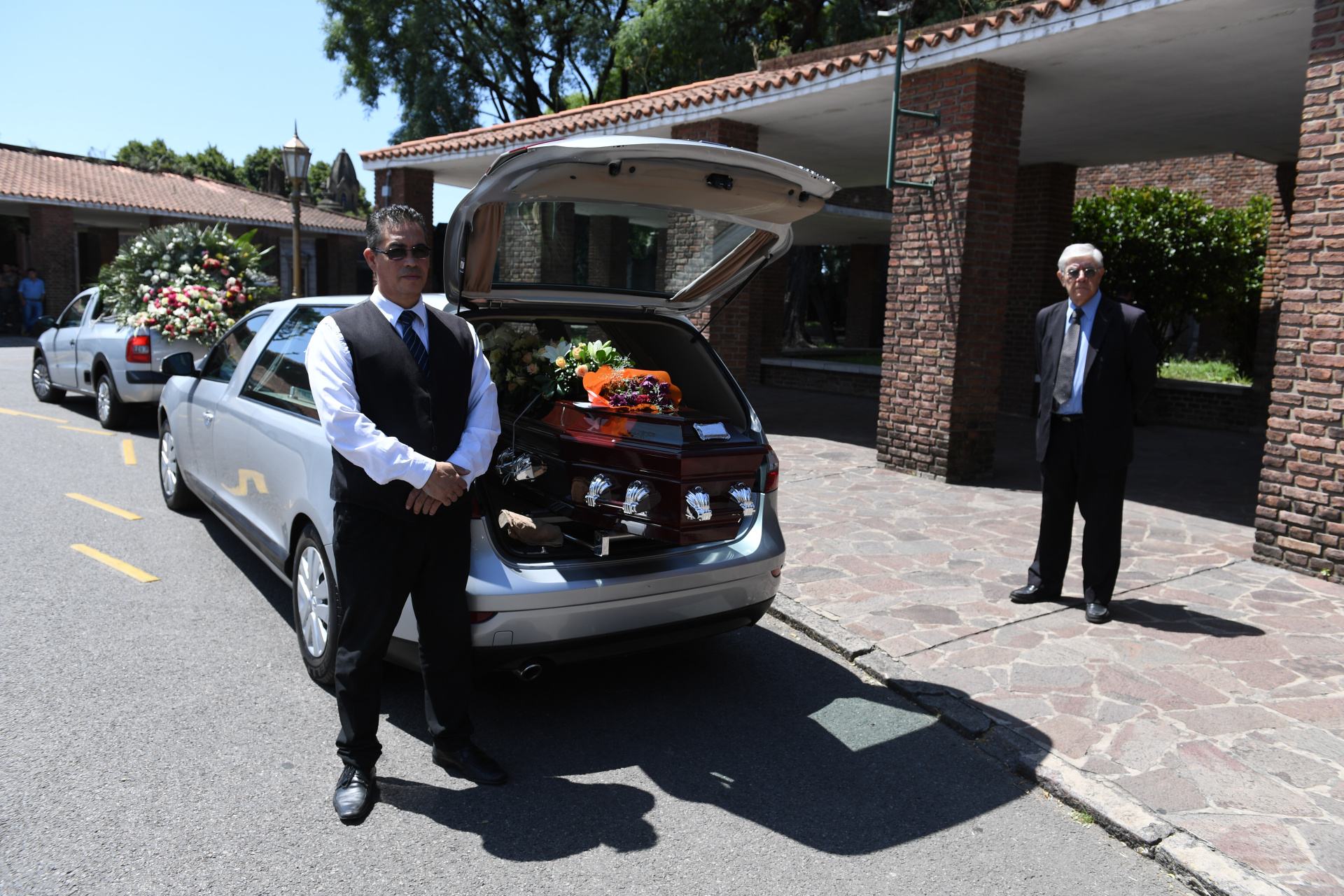 Los restos de Hugo Urquijo descansarán en el Panteón de Actores del Cementerio de la Chacarita (Foto: Maximiliano Luna)