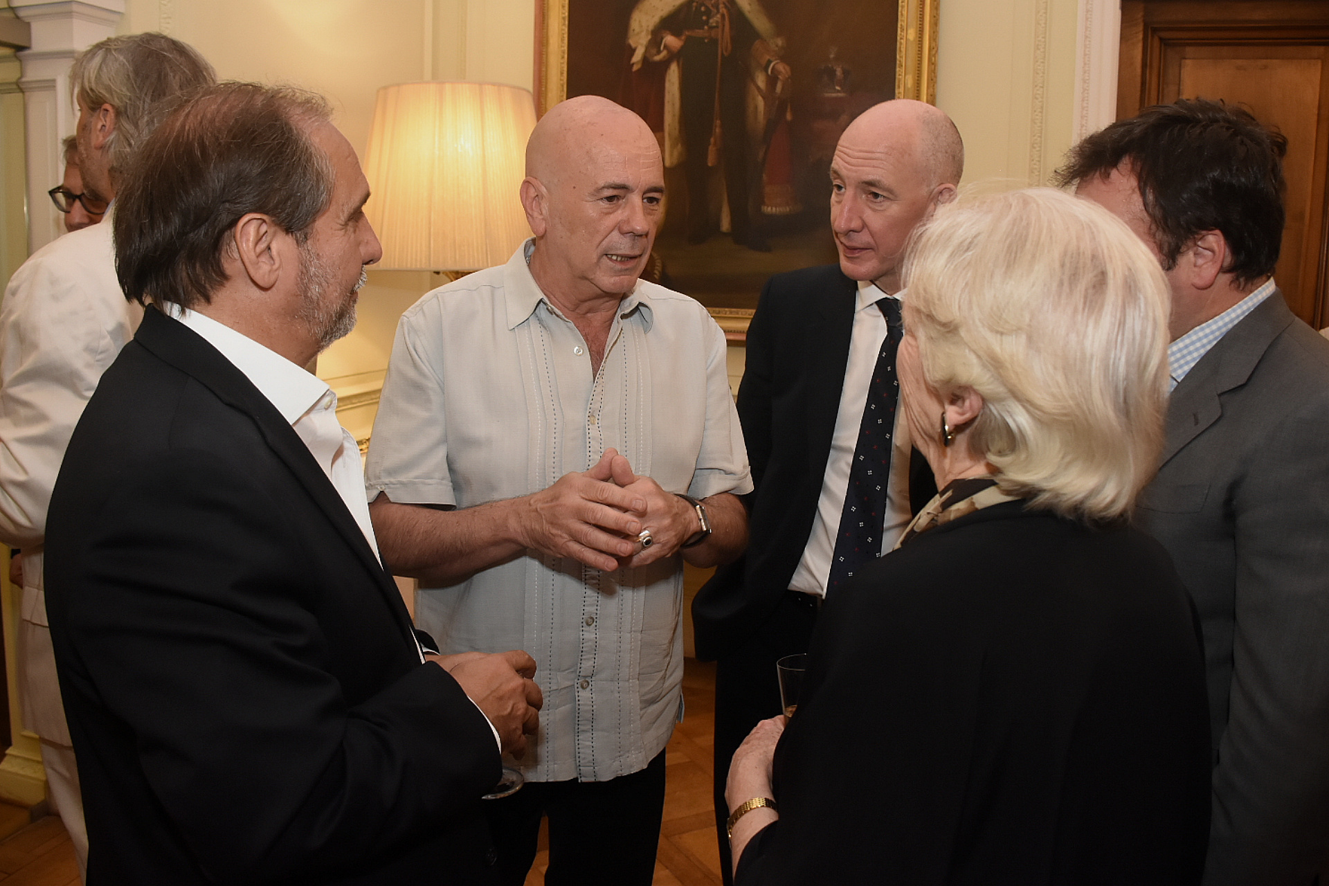 Jorge Telerman conversando con Nicolás Caputo, Mark Kent, Juan Pablo Maglier y Gloria Hooper /// Fotos: Nicolás Stulberg