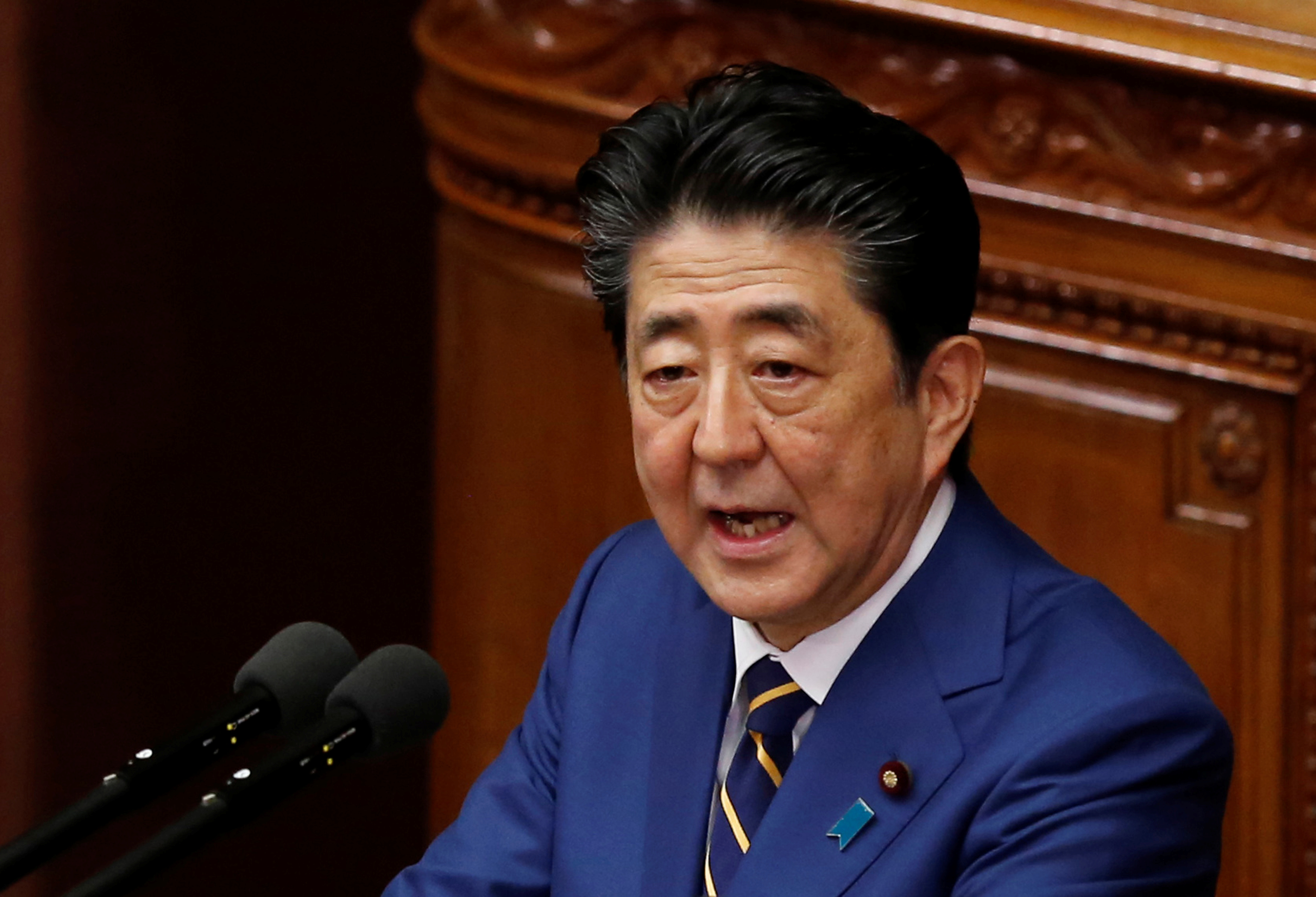 El primer ministro de Japón, Shinzo Abe (REUTERS/Kim Kyung-Hoon)