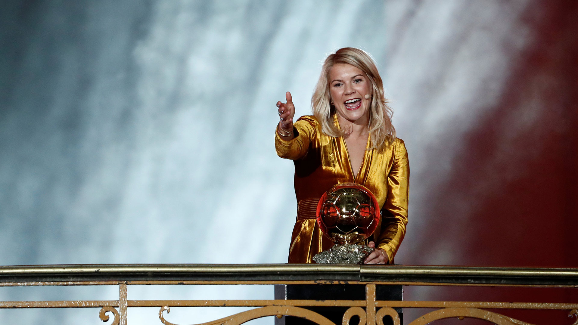 La futbolista noruega Ada Hegerberg fue la primera mujer en ganar un Balón de Oro (Reuters)