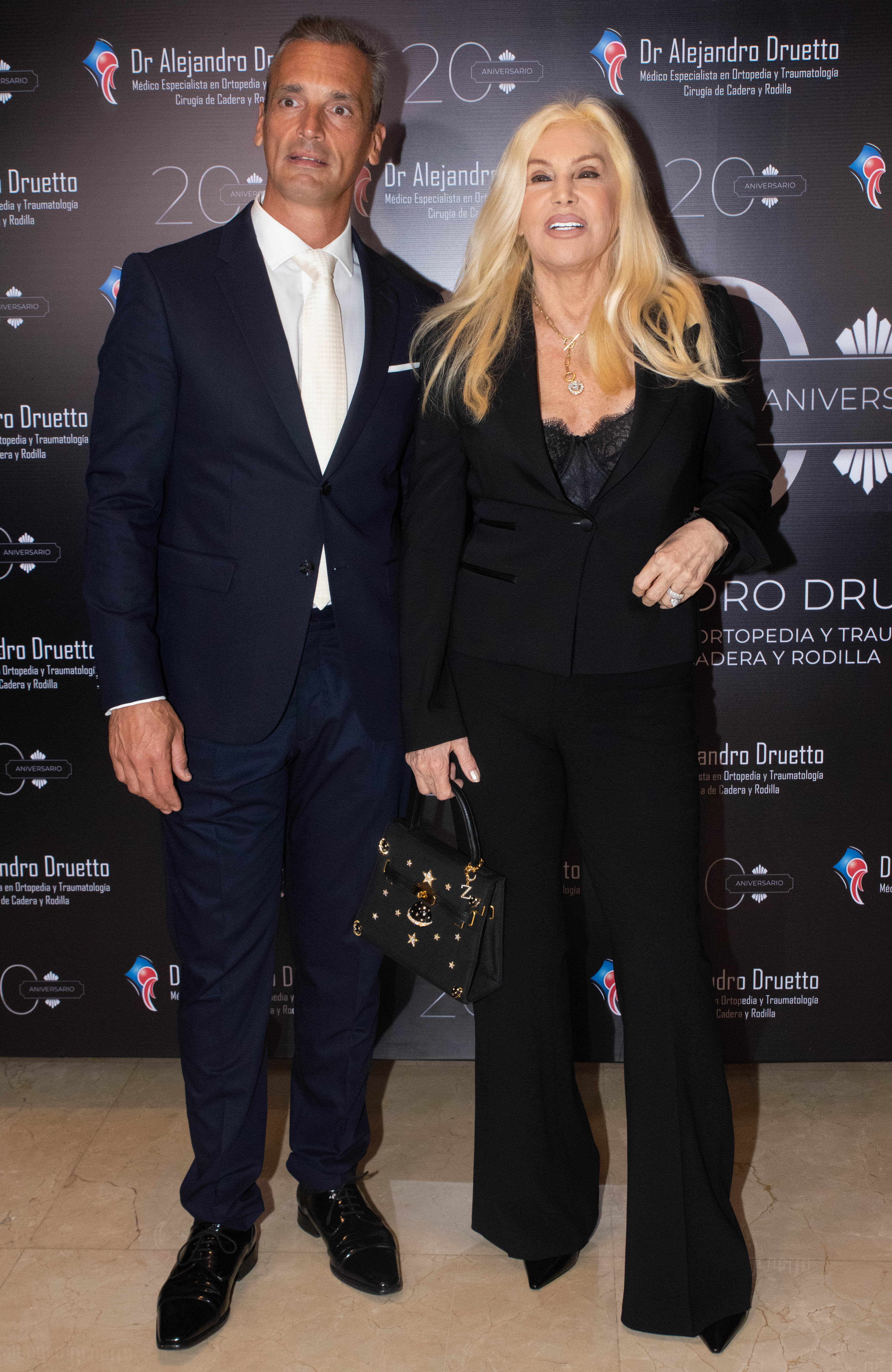 El doctor Alejandro Druetto, con Susana Giménez (Fotos: Franco Fafasuli)