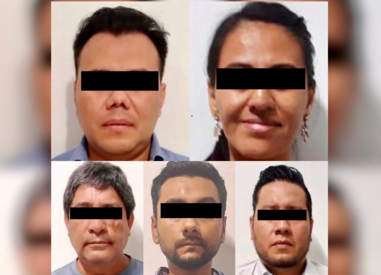 Los detenidos son Giovanny Alexander Campos Amaya, el ex subsecretario de Servicios y Gobernanza Política de la Secretaría de Gobierno chiapaneca, Lorena "N" de 32 años, a Diego Alberto "N" de 36, a Marcelo "N" de 37, y a Ramiro "N" de 62 años. (Foto:Twitter)