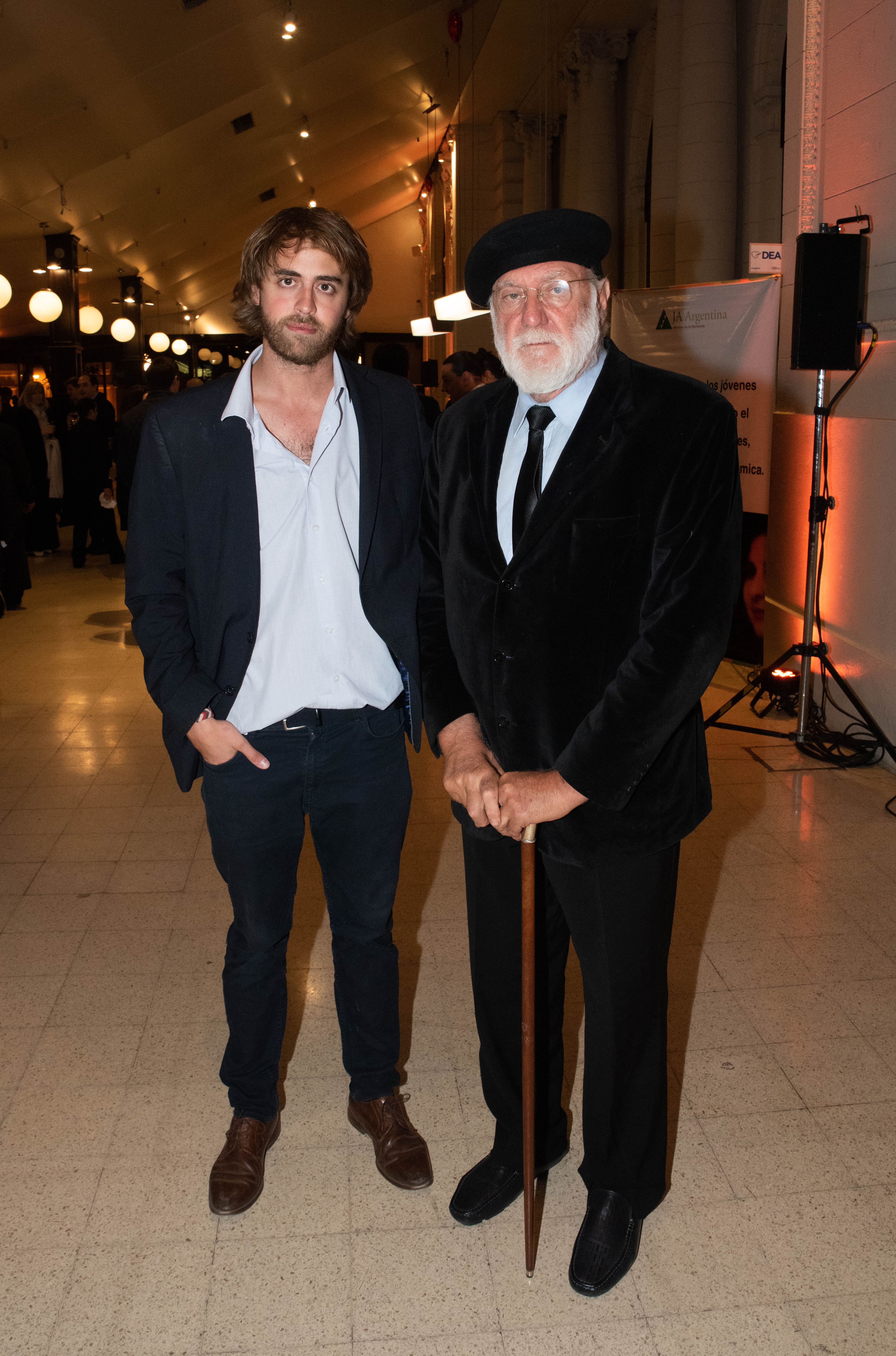 El pianista, Axel Quincke, y el artista Eugenio Cuttica