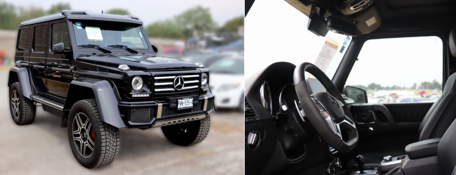 Vehículo marca Mercedes Benz G500 Modelo 2018 (Foto: indep.gob)