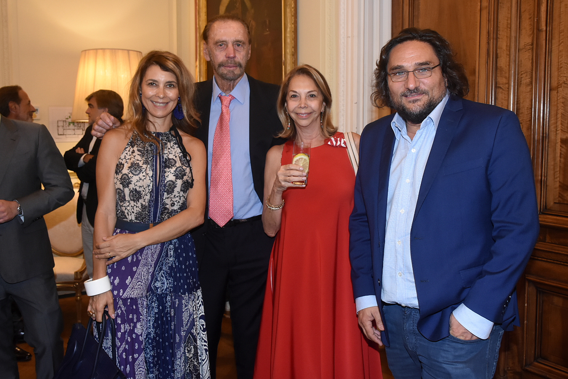 Adriana Batan de Rocca junto a Víctor Bo y Martín Kweller