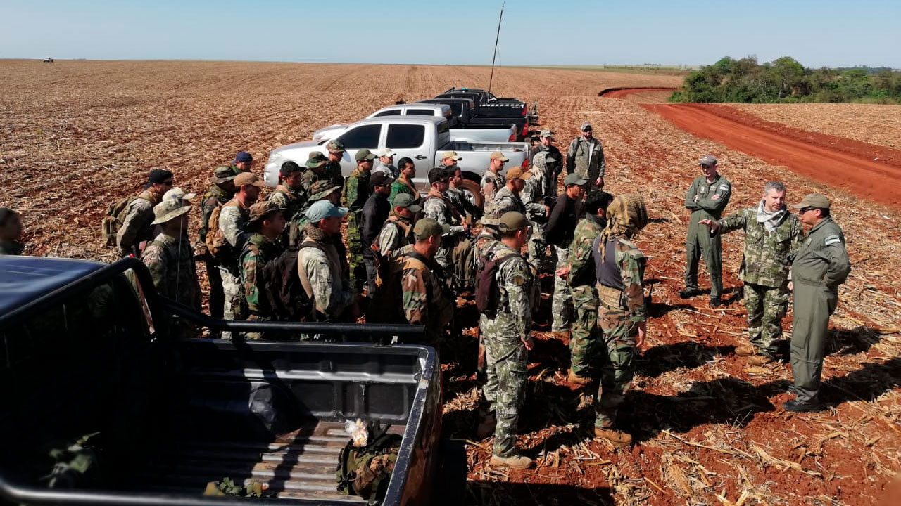 En el operativo participó un gran número de efectivos de diversas fuerzas de seguridad