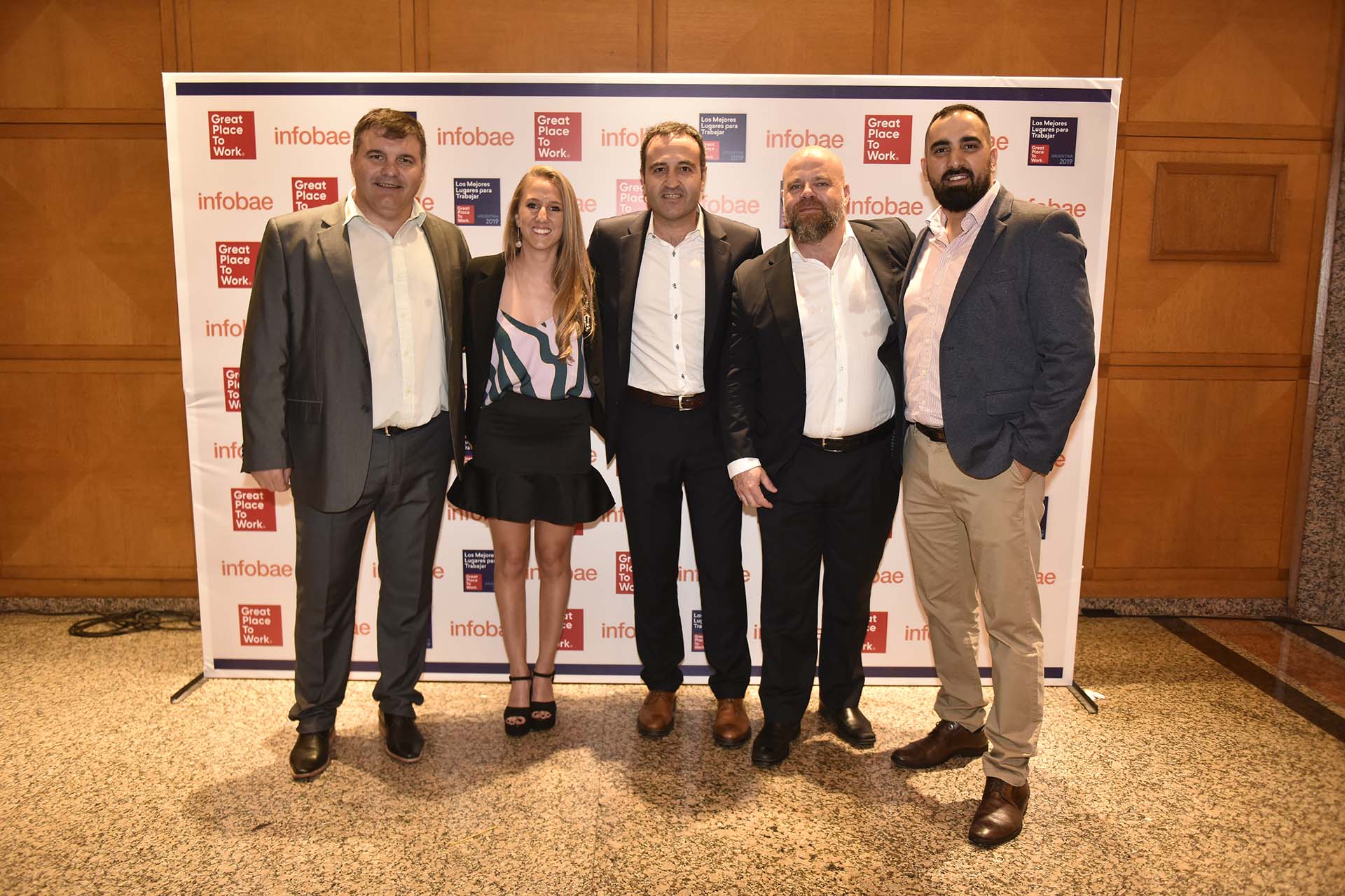 El equipo de Oldelval - Federico Zárate, gerente de confiabilidad; Adrián Mérida, gerente de operaciones; Hernán García, gerente de RRHH; Guadalupe Álvarez, analista de RRHH; Jorge Vugdelija, CEO