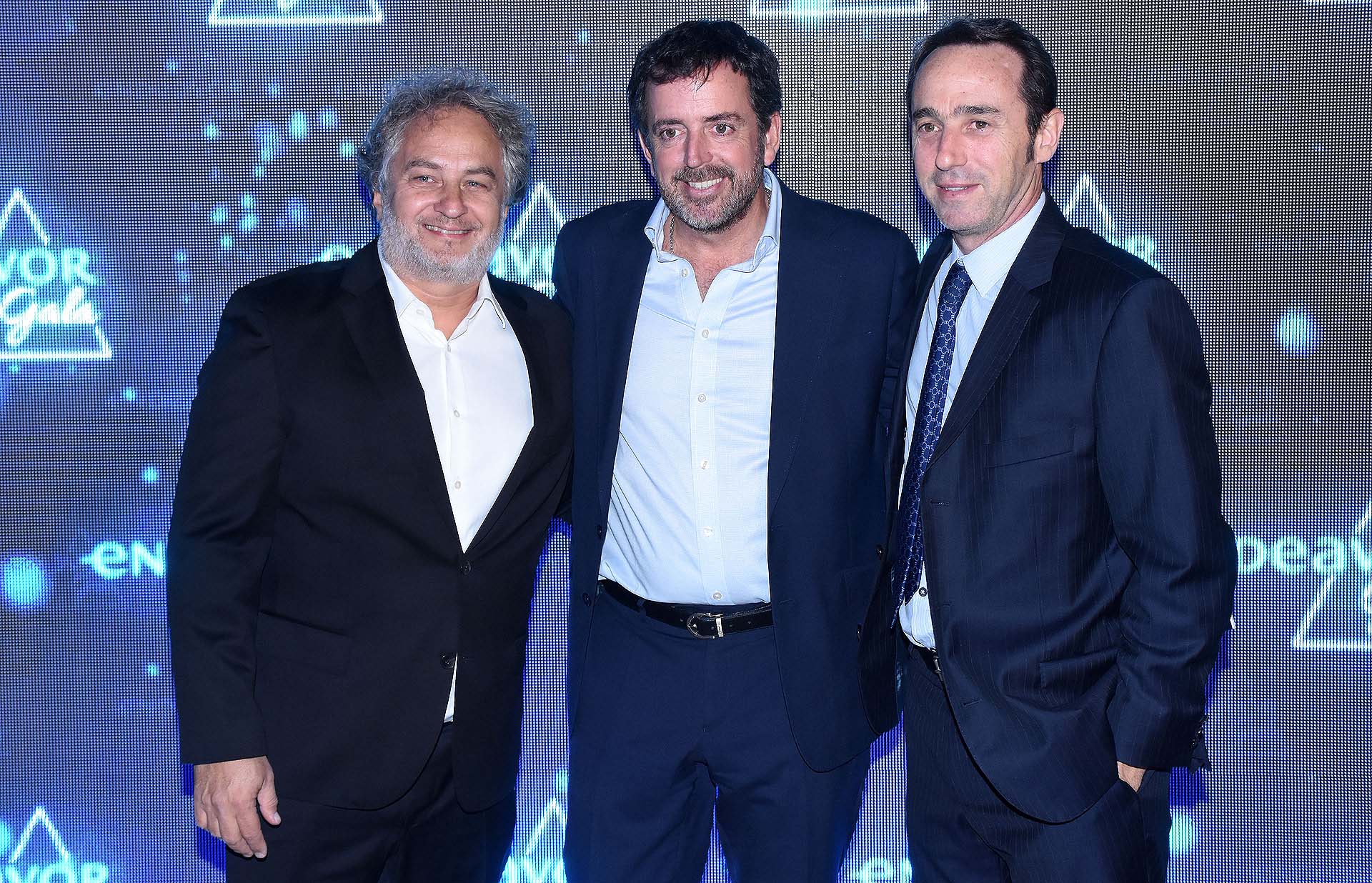 Guibert Englebienne, Mariano Bosch y Marcos Galperín, cofundador y CEO de Mercado Libre