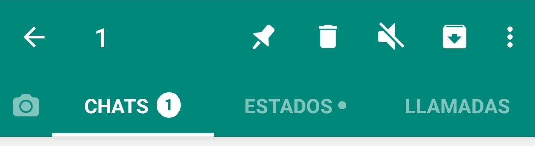 Para archivar un chat hay que seleccionar el ícono del cuadrado que tiene una flecha en su interior.