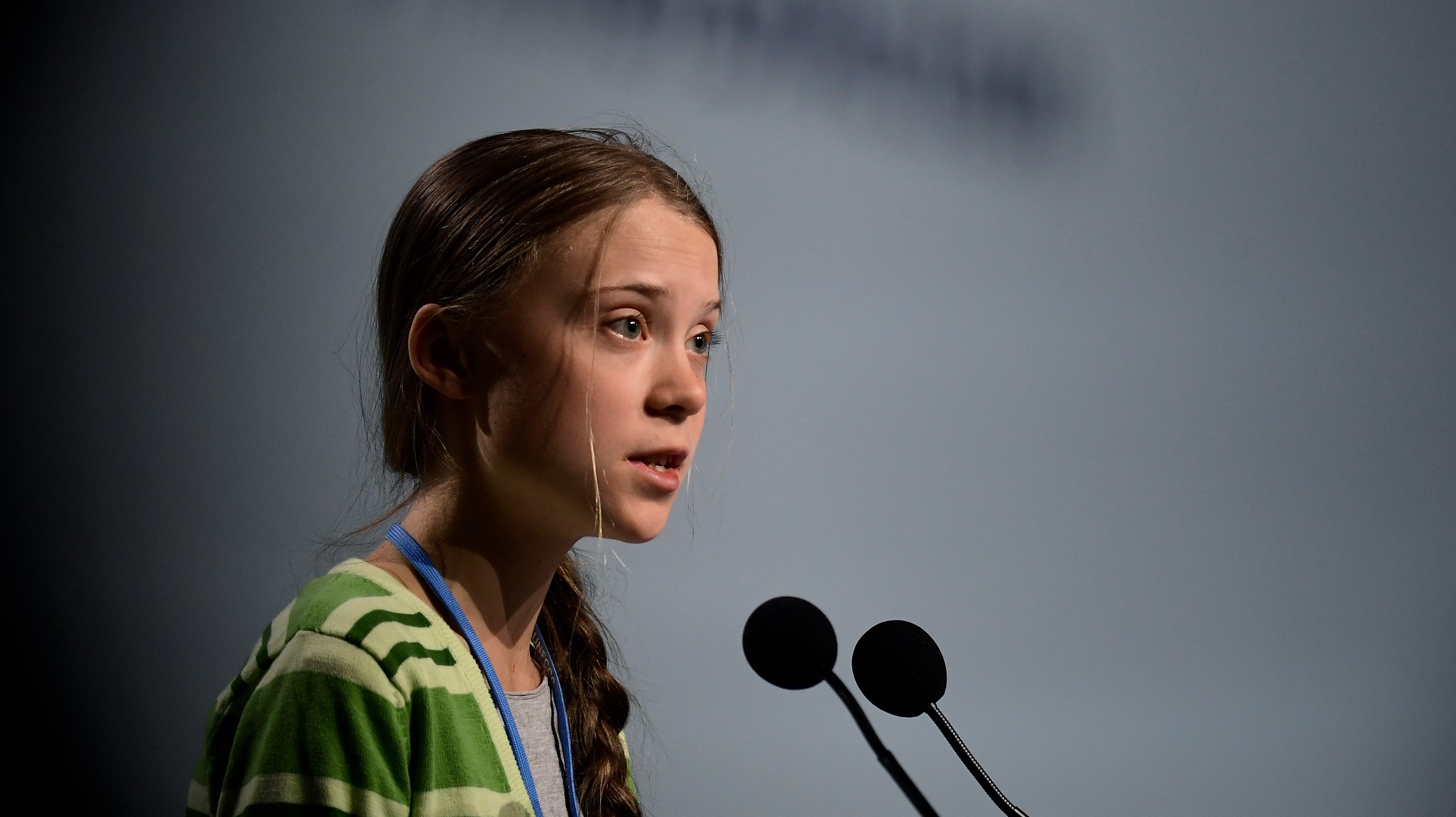 Greta Thunberg, en la Cumbre del Clima (AFP)