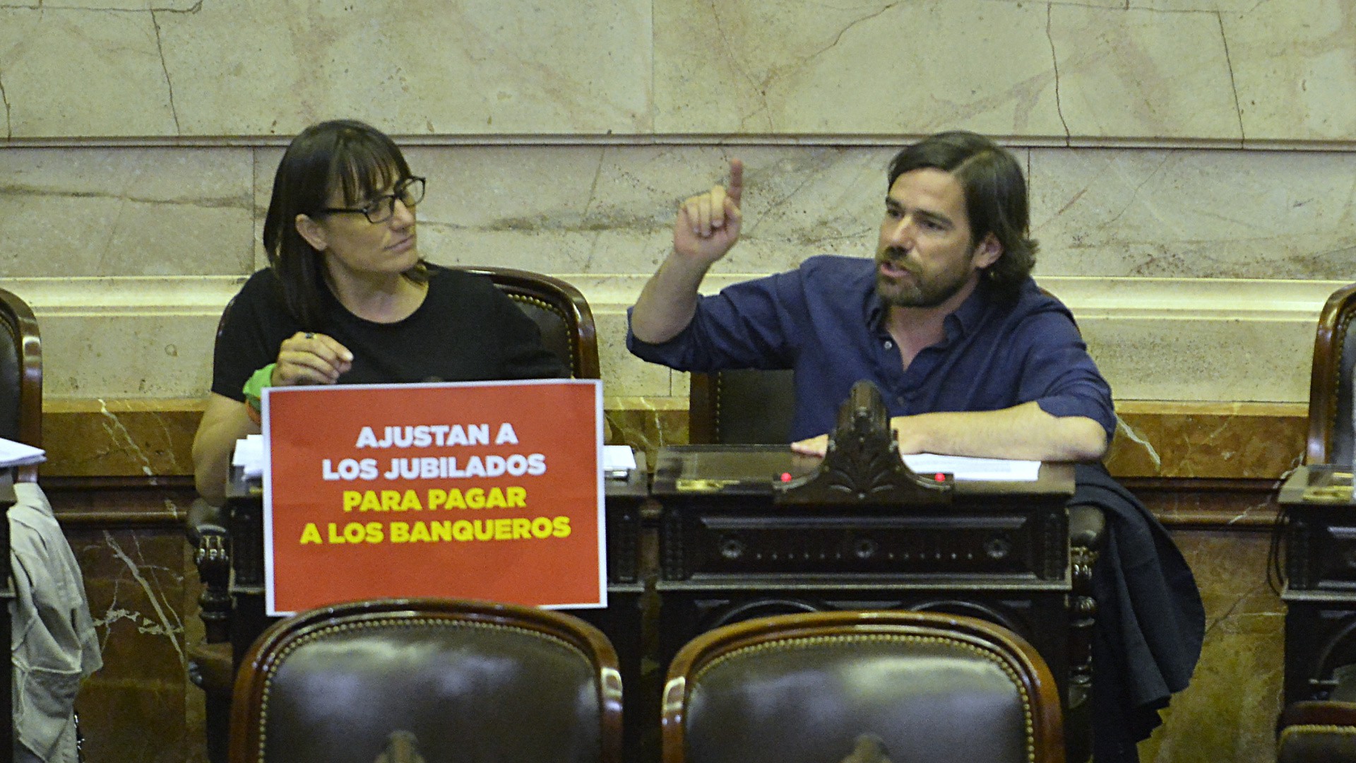Romina Del Plá y Nicolás del Caño (Foto: Gustavo Gavotti)