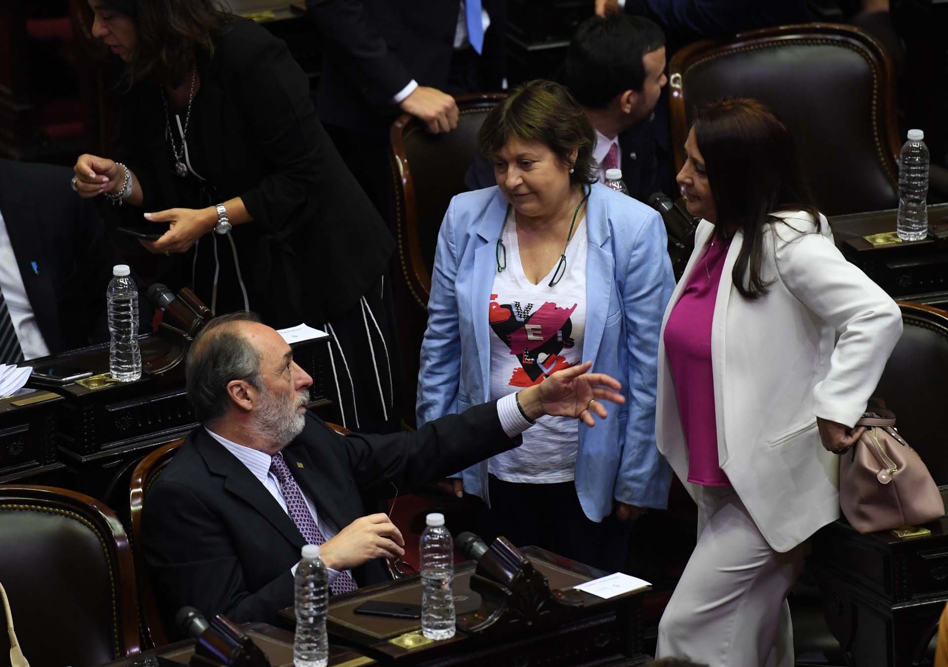 Pablo Tonelli, Graciela Camaño y María Luján Rey