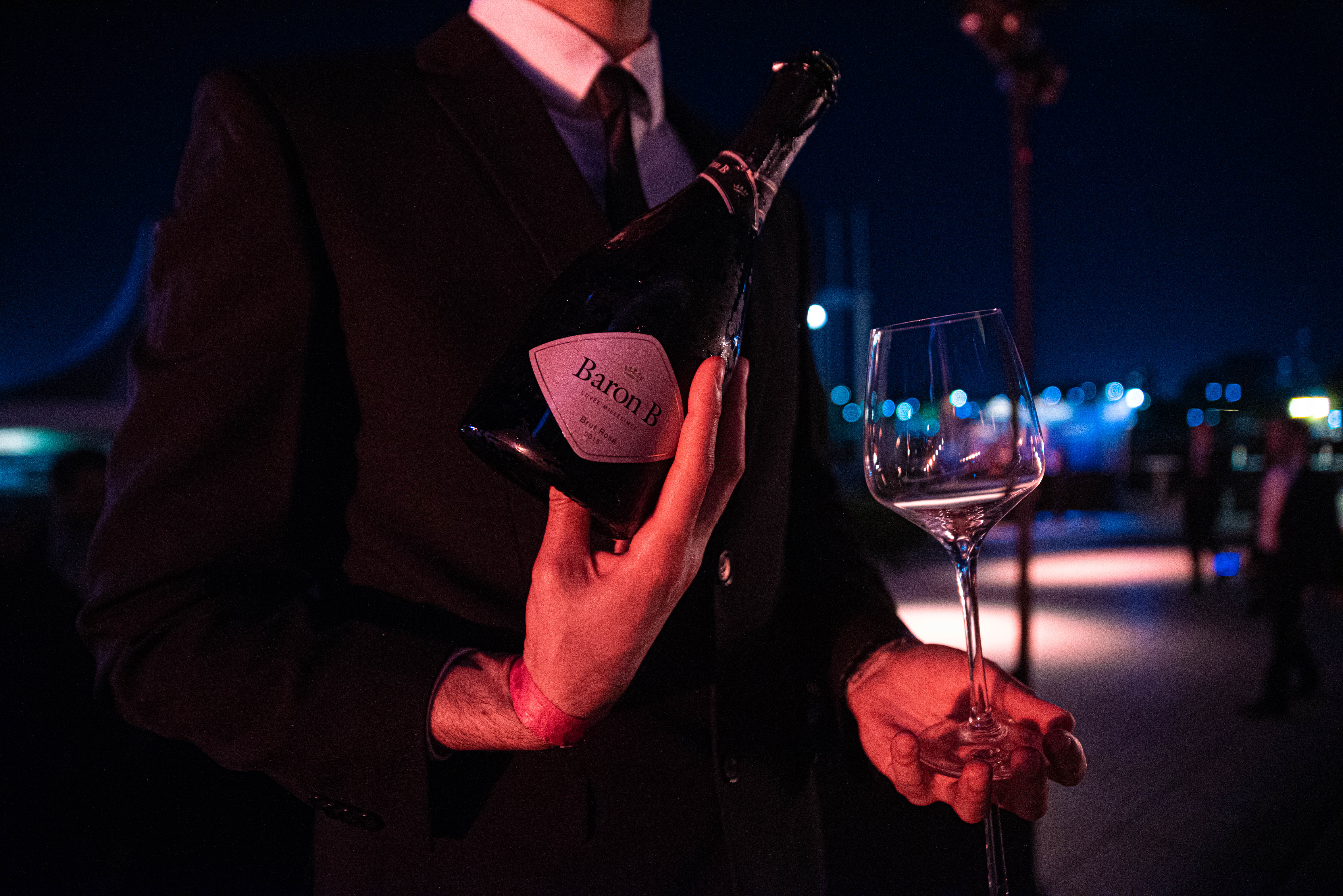 Durante el evento se sirvió Brut Nature, Extra Brut y Rose de Baron B