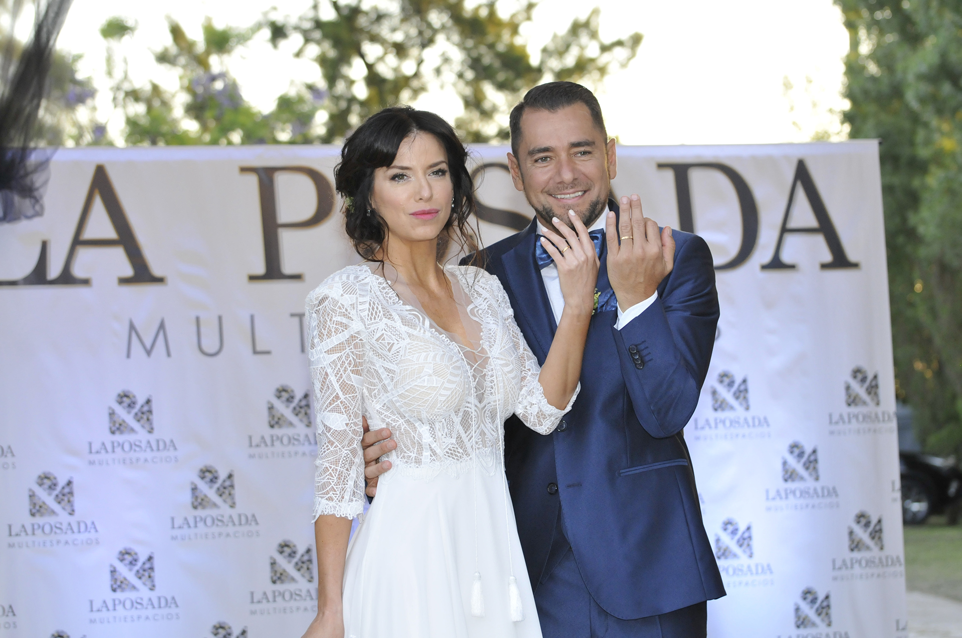 Mercedes Funes y Cecilio Flematti, quienes ya habían pasado por el Civil a fines de septiembre, celebraron su amor con una gran fiesta en La Posada Multiespacio de Benavidez, Tigre (Fotos: Darío Batallan/Teleshow)