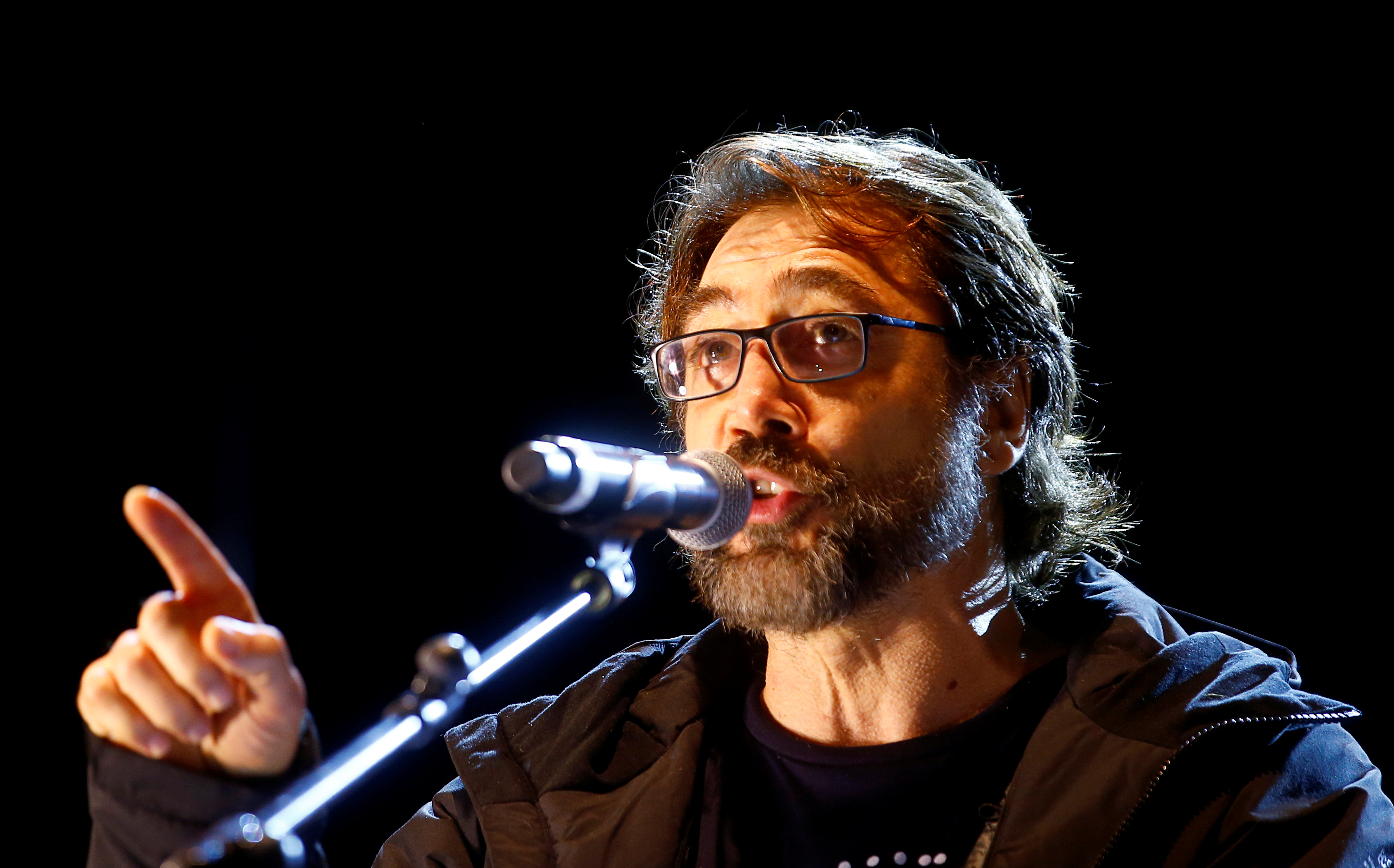 Javier Bardem fue uno de los principales oradores en la marcha en Madrid (REUTERS/Javier Barbancho)