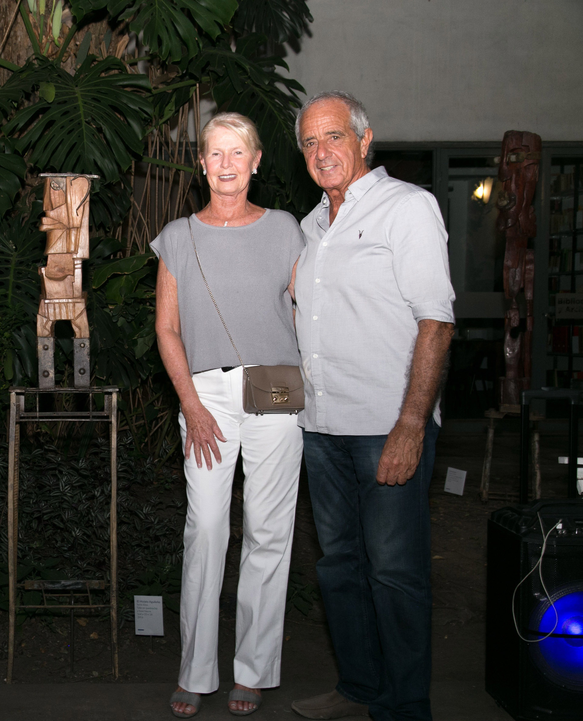 El presidente de River, Rodolfo D'Onofrio y su mujer Patricia