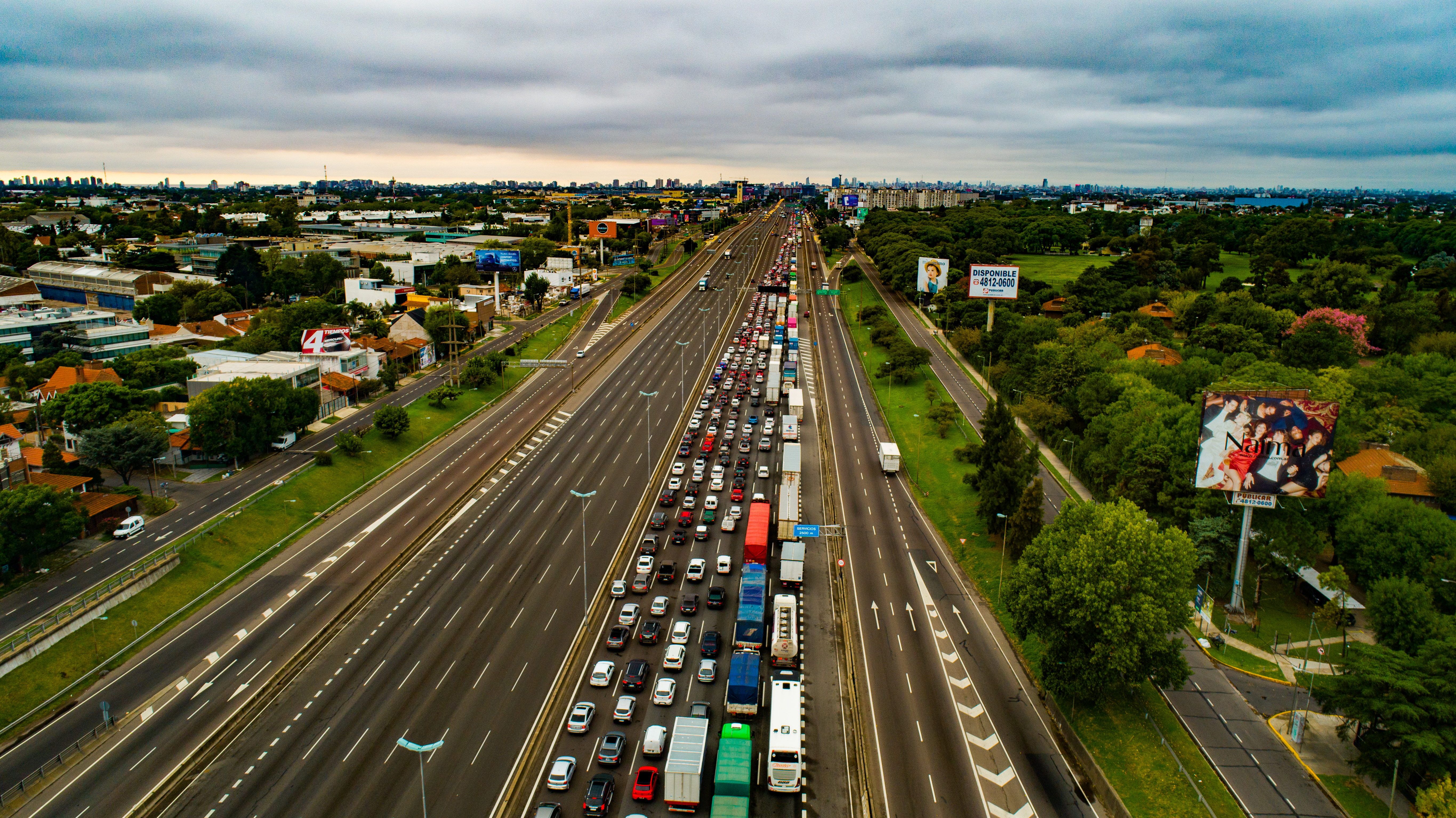 La Panamericana con más de 5 kilómetros de congestión por los nuevos controles en los accesos a la Ciudad de Buenos Aires