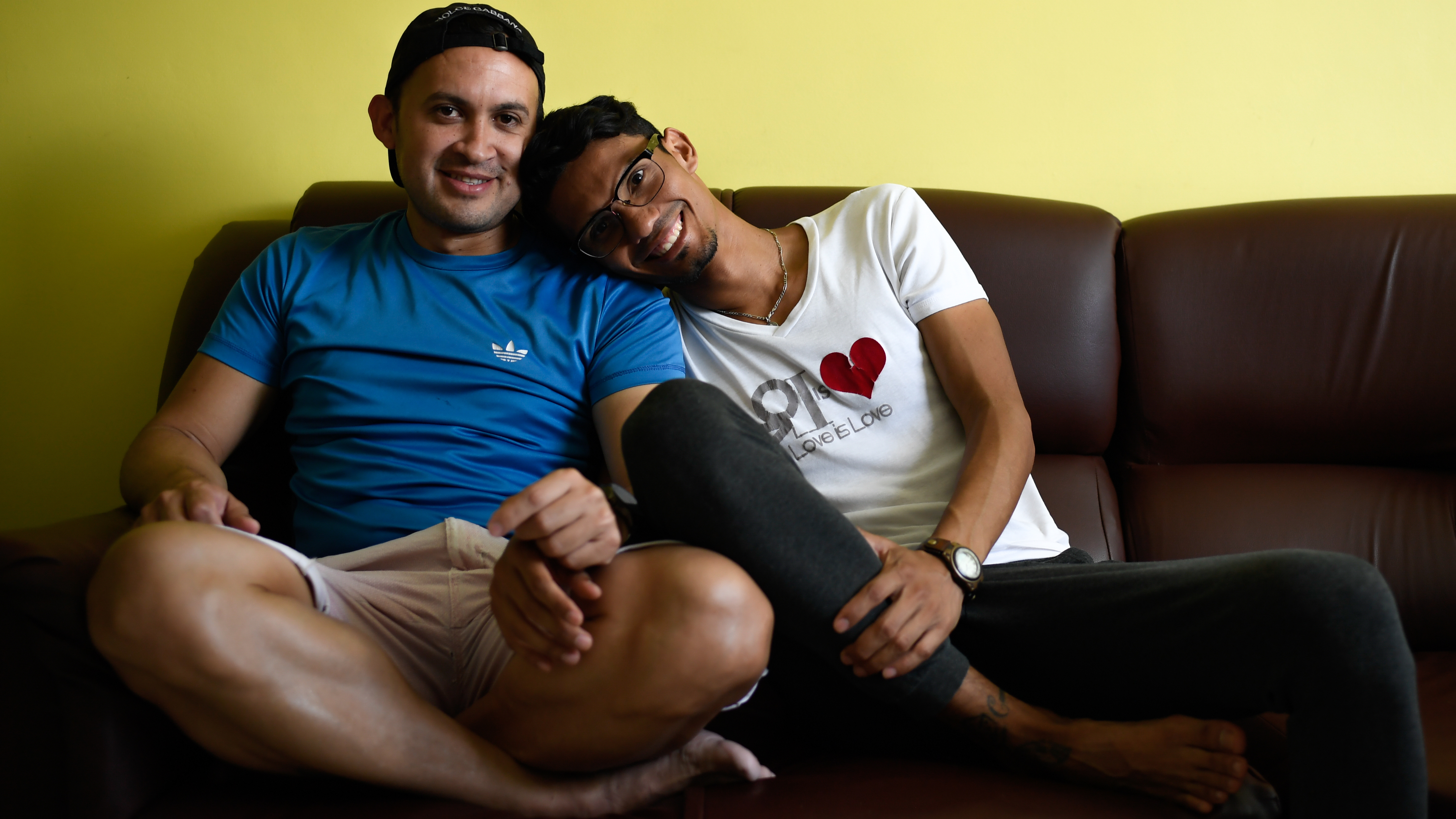 Jorge Alvarez y Daniel Landaeta (Federico PARRA / AFP)