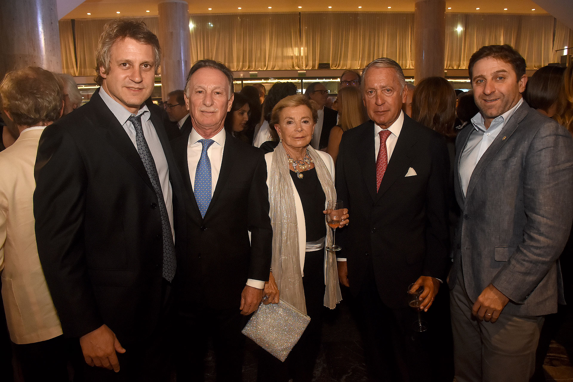Felipe Miguel, Gustavo Weiss, Daniel Funes de Rioja (presidente de la COPAL) y Fernando Straface