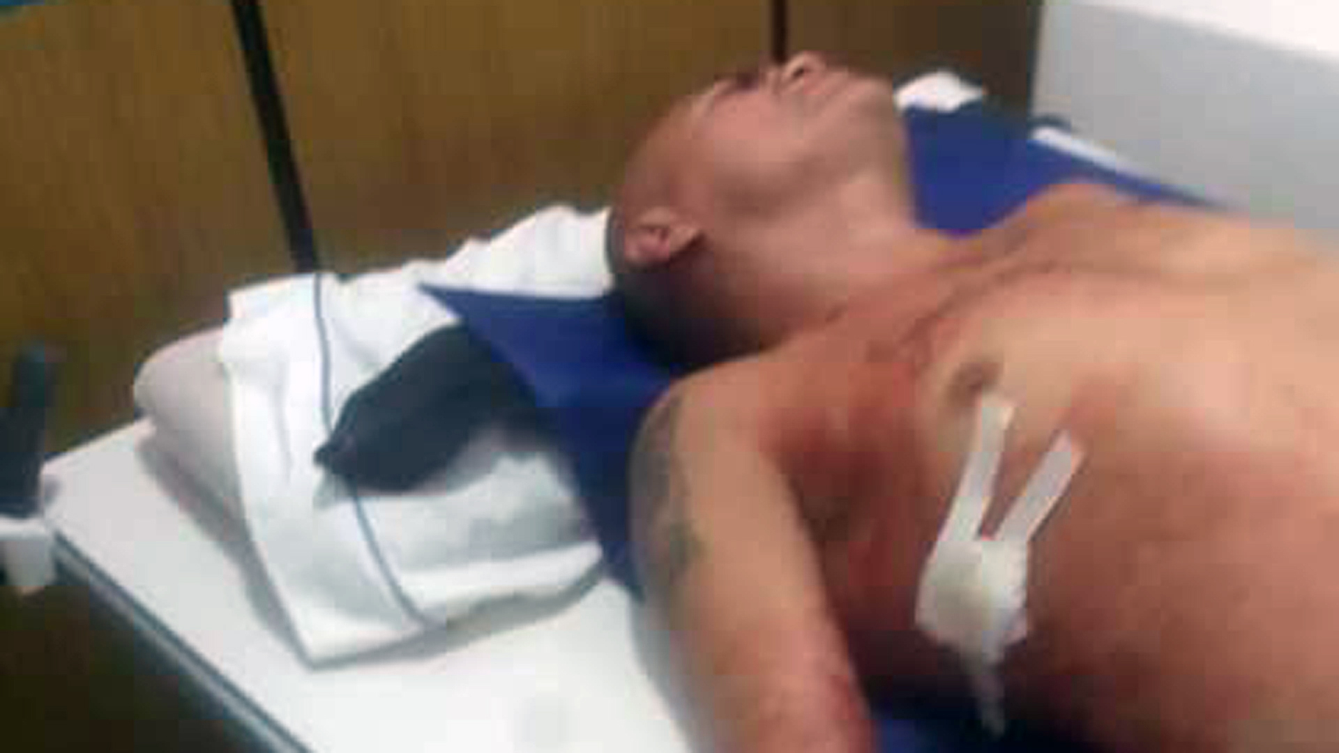 Barrios sufrió heridas superficiales en uno de sus brazos y en el tórax