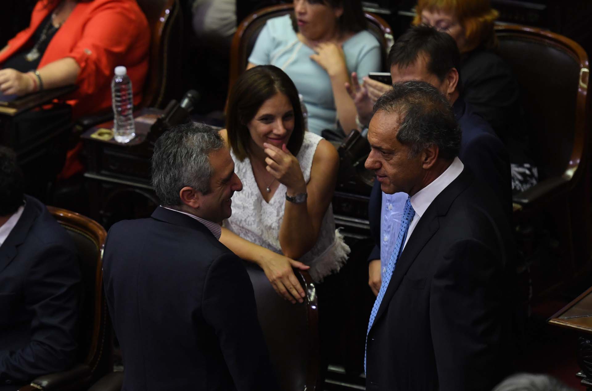 Daniel Scioli dialoga con Andrés