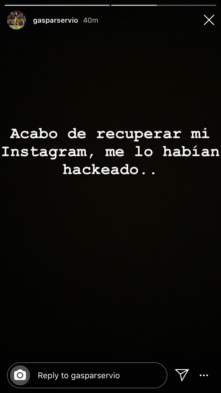 Insistió en haber sido hackeado (Foto: Captura de pantalla de Instagram)