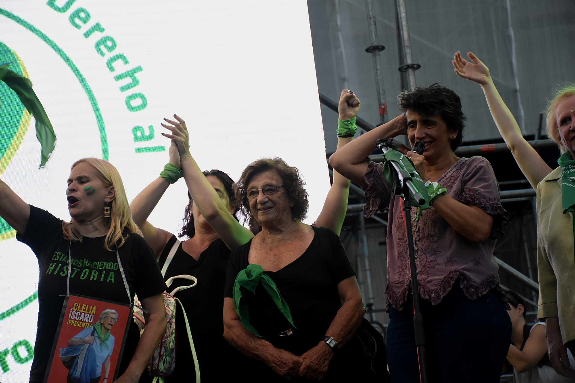 El reclamo por el aborto legal se mantuvo desde que fue anunciado el primer debate sobre la ley