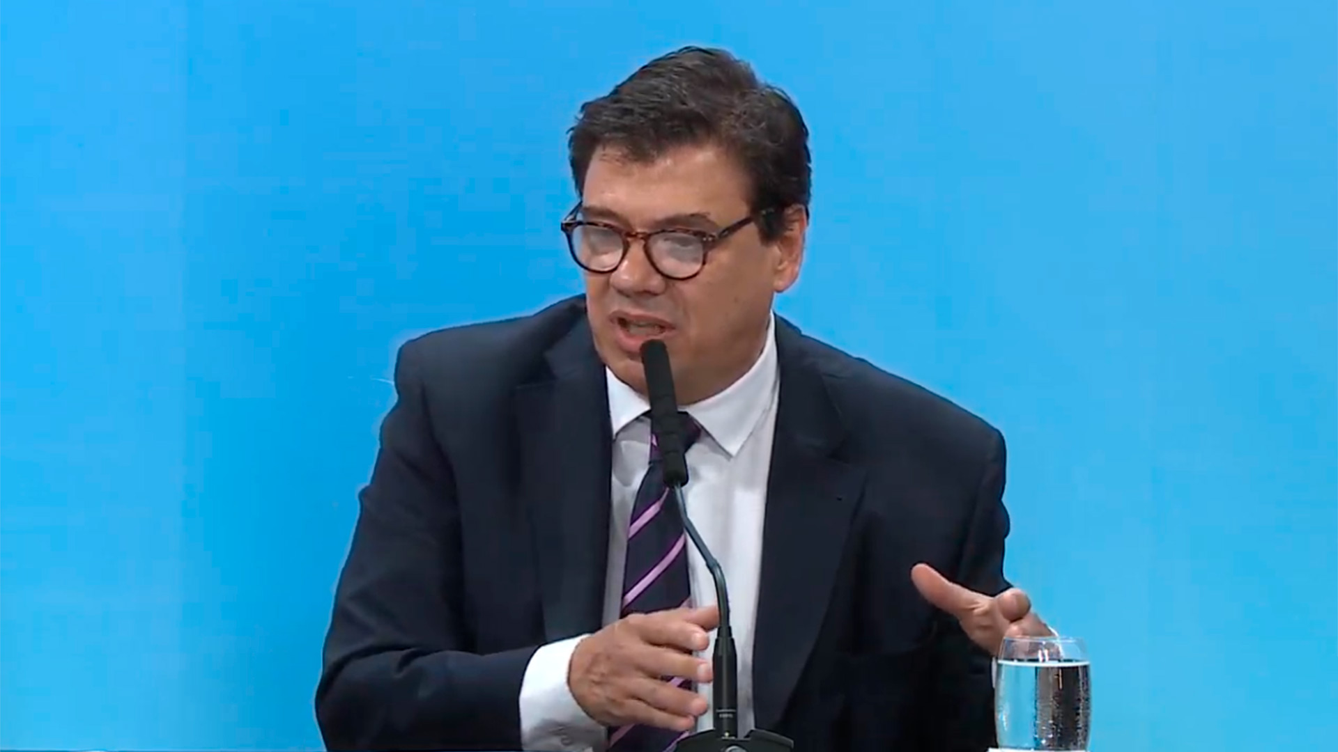 Claudio Moroni, ministro de Trabajo.