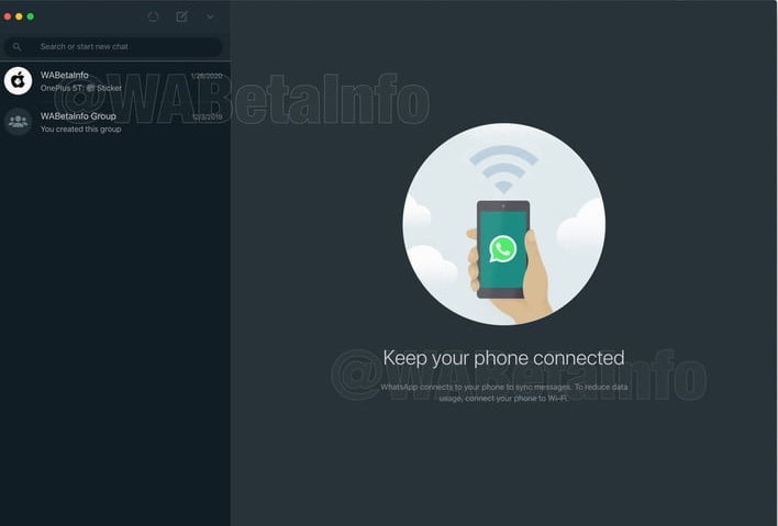el modo oscuro también llegaría a WhatsApp web así como a las versiones de escritorio para Mac y Windows (WaBetaInfo).