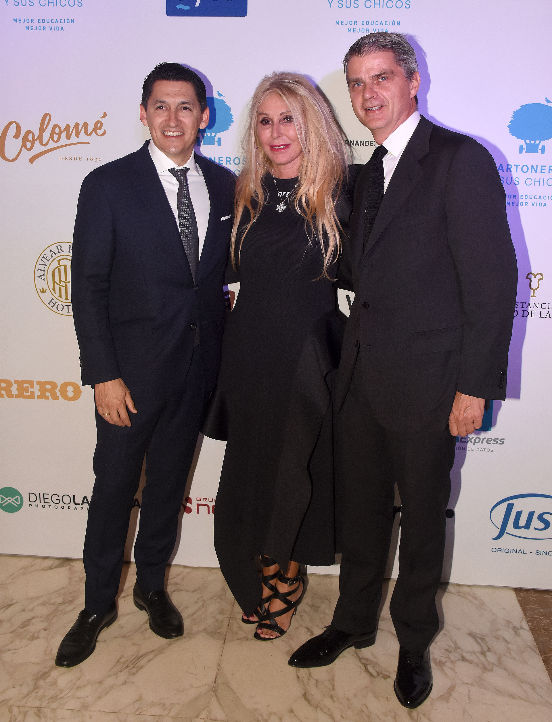 Lucas Hernández, Renata Jacobs y Hervé Pollet, integrantes del Consejo de Administración de la Fundación