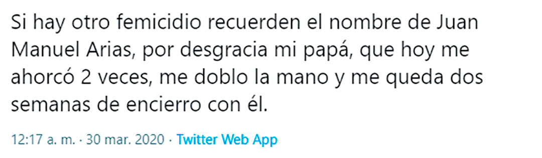 Denunció en Twitter que su papá la golpeaba en la cuarentena, lo compartieron 16 mil personas y la Justicia actuó en Neuquén